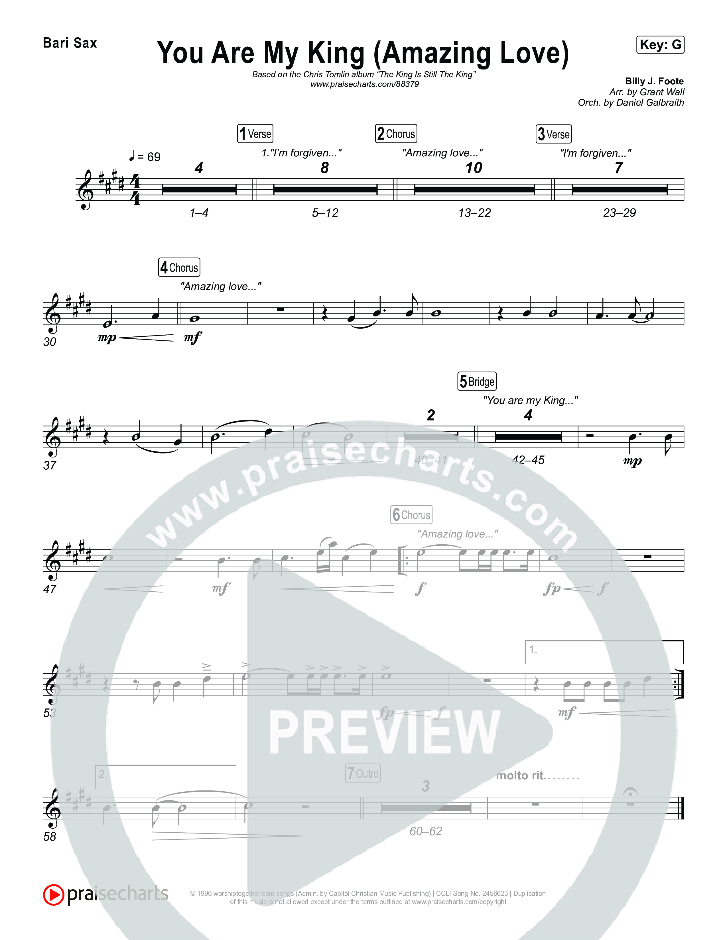 You Are My King (Amazing Love) Sax Pack (Chris Tomlin)