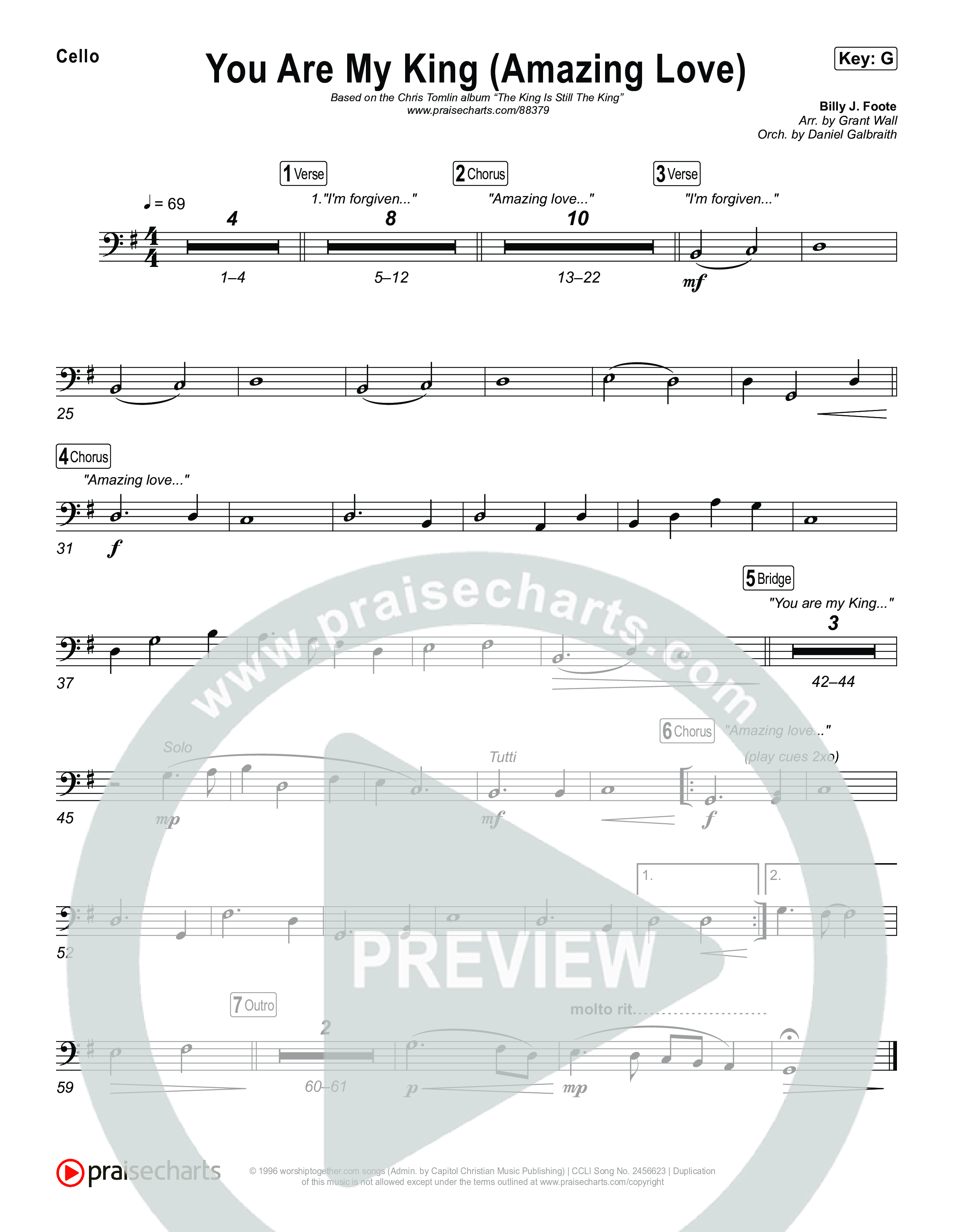 You Are My King (Amazing Love) Cello (Chris Tomlin)