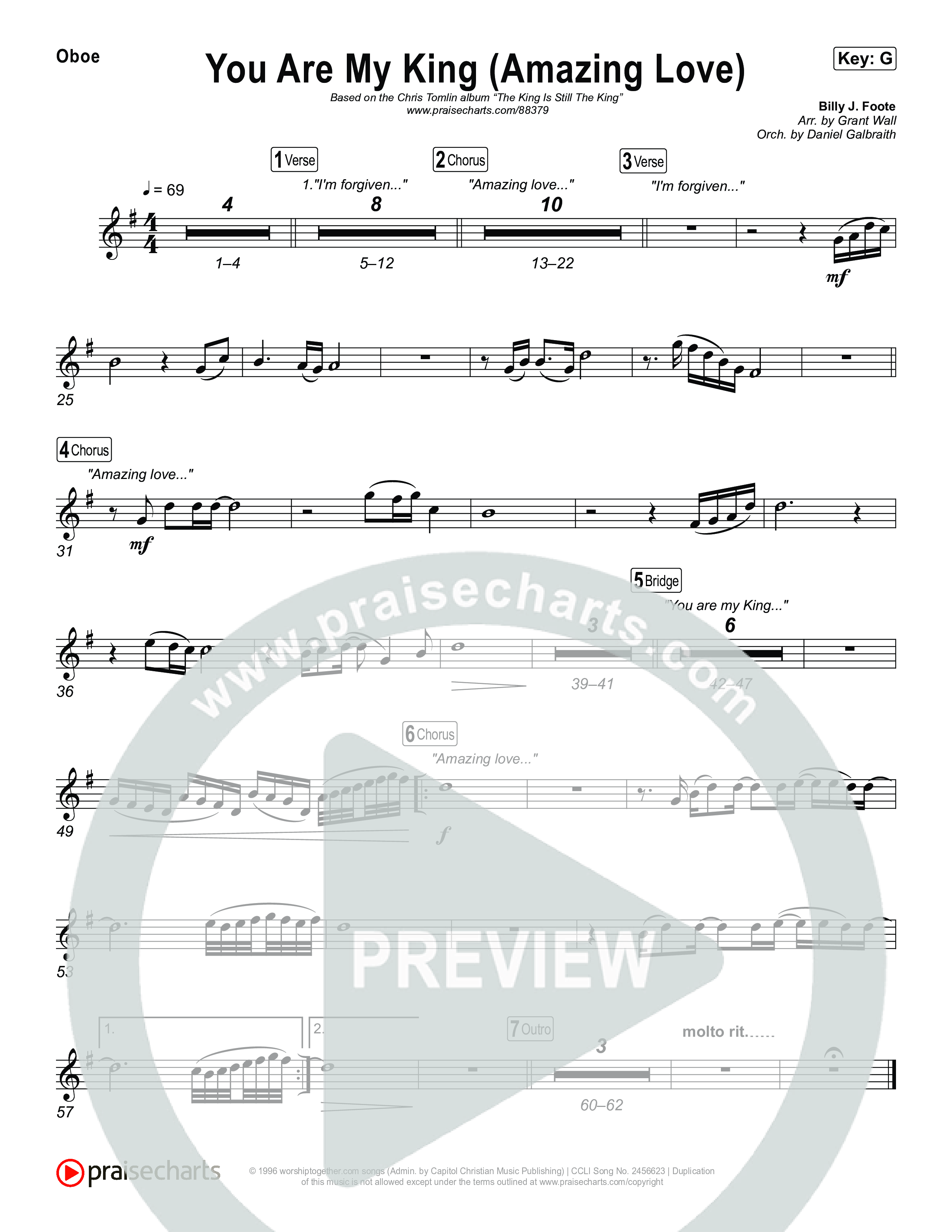 You Are My King (Amazing Love) Wind Pack (Chris Tomlin)