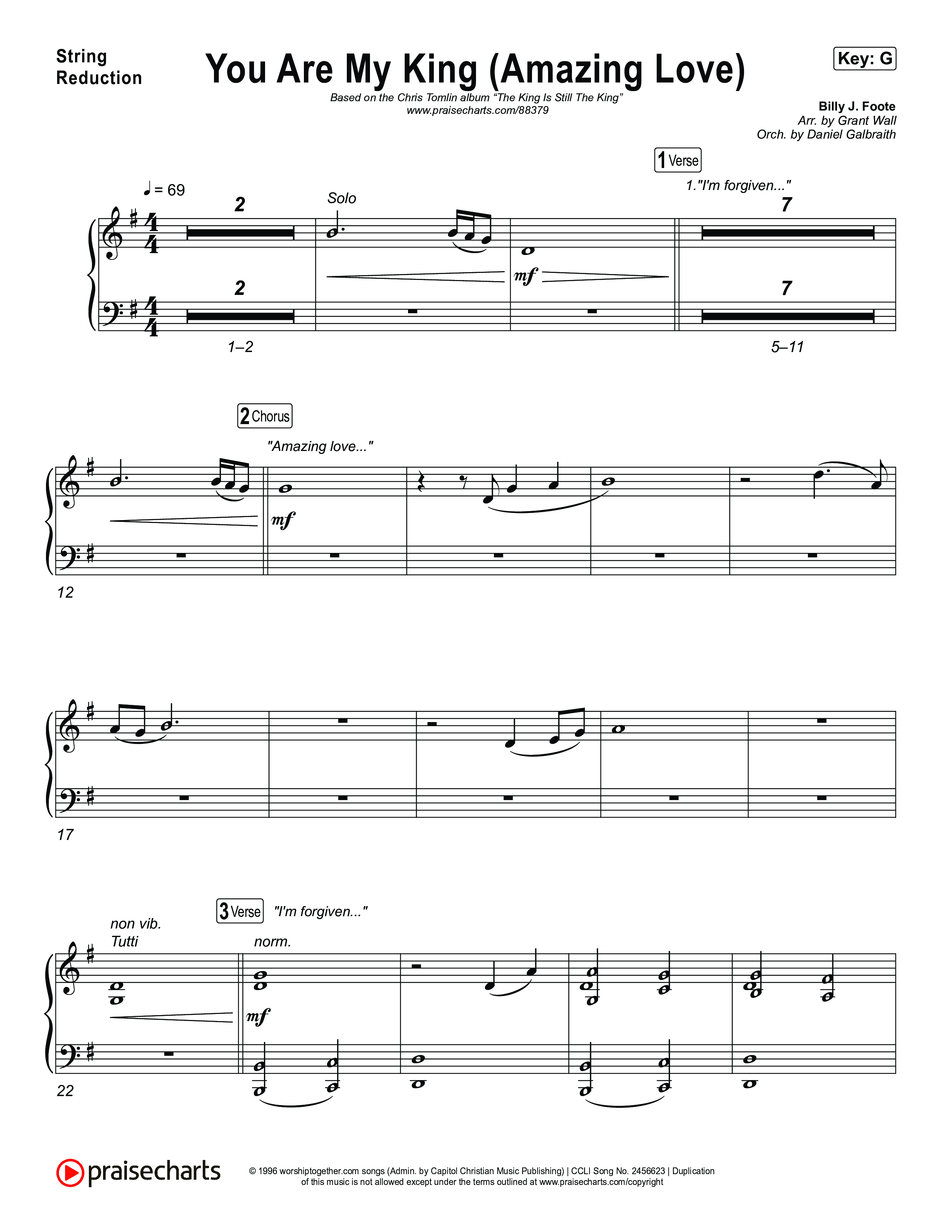 You Are My King (Amazing Love) String Reduction (Chris Tomlin)