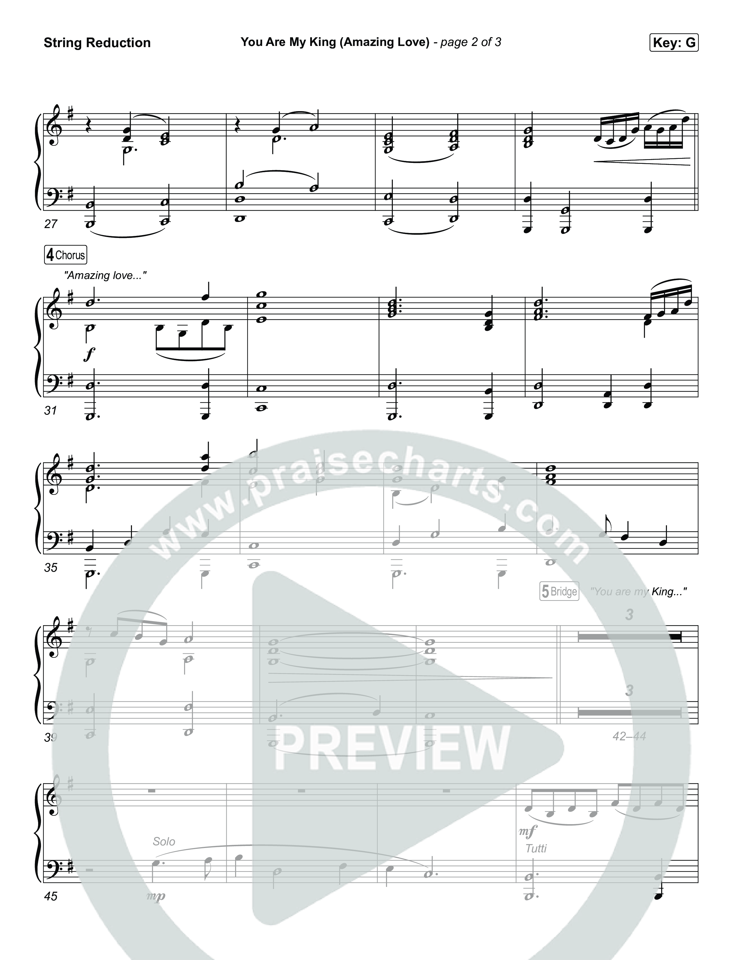 You Are My King (Amazing Love) String Reduction (Chris Tomlin)