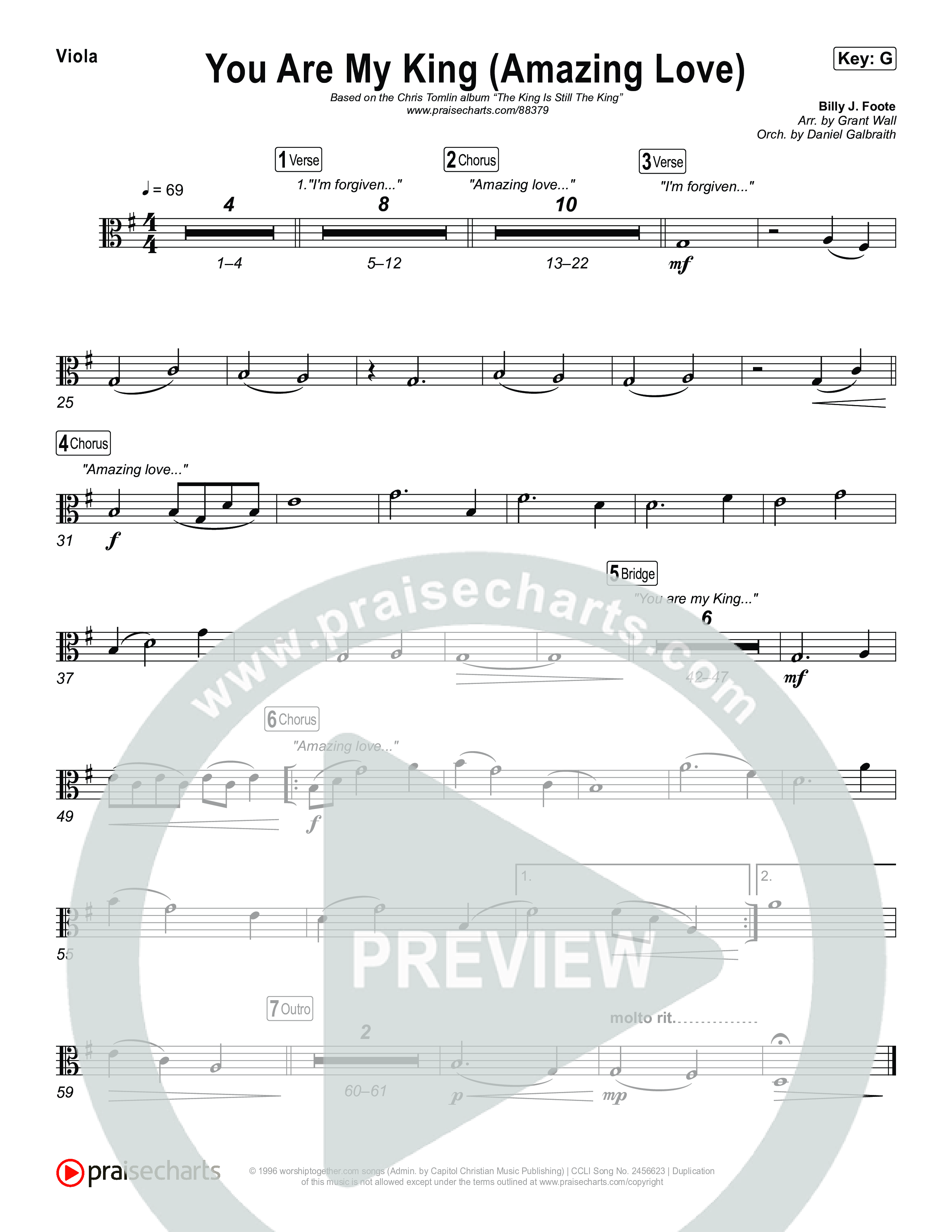 You Are My King (Amazing Love) String Pack (Chris Tomlin)