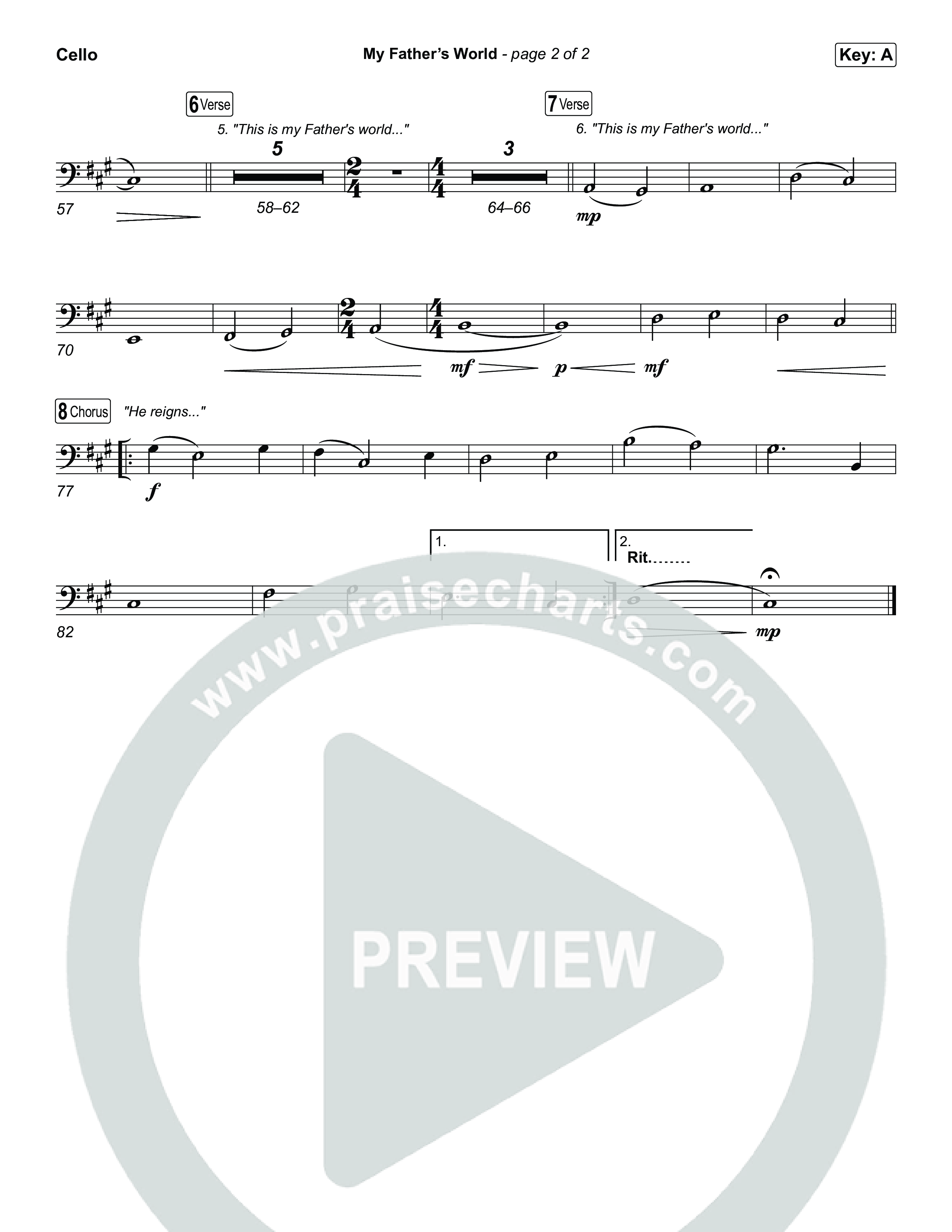 My Father's World Cello (Chris Tomlin)