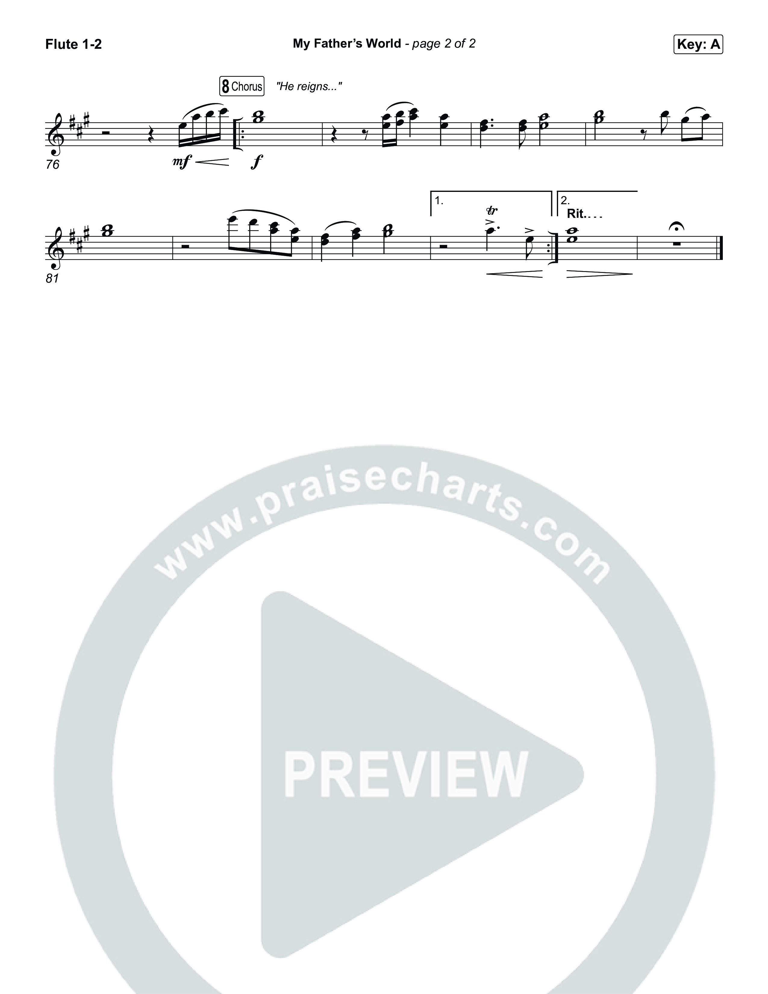 My Father's World Flute 1,2 (Chris Tomlin)