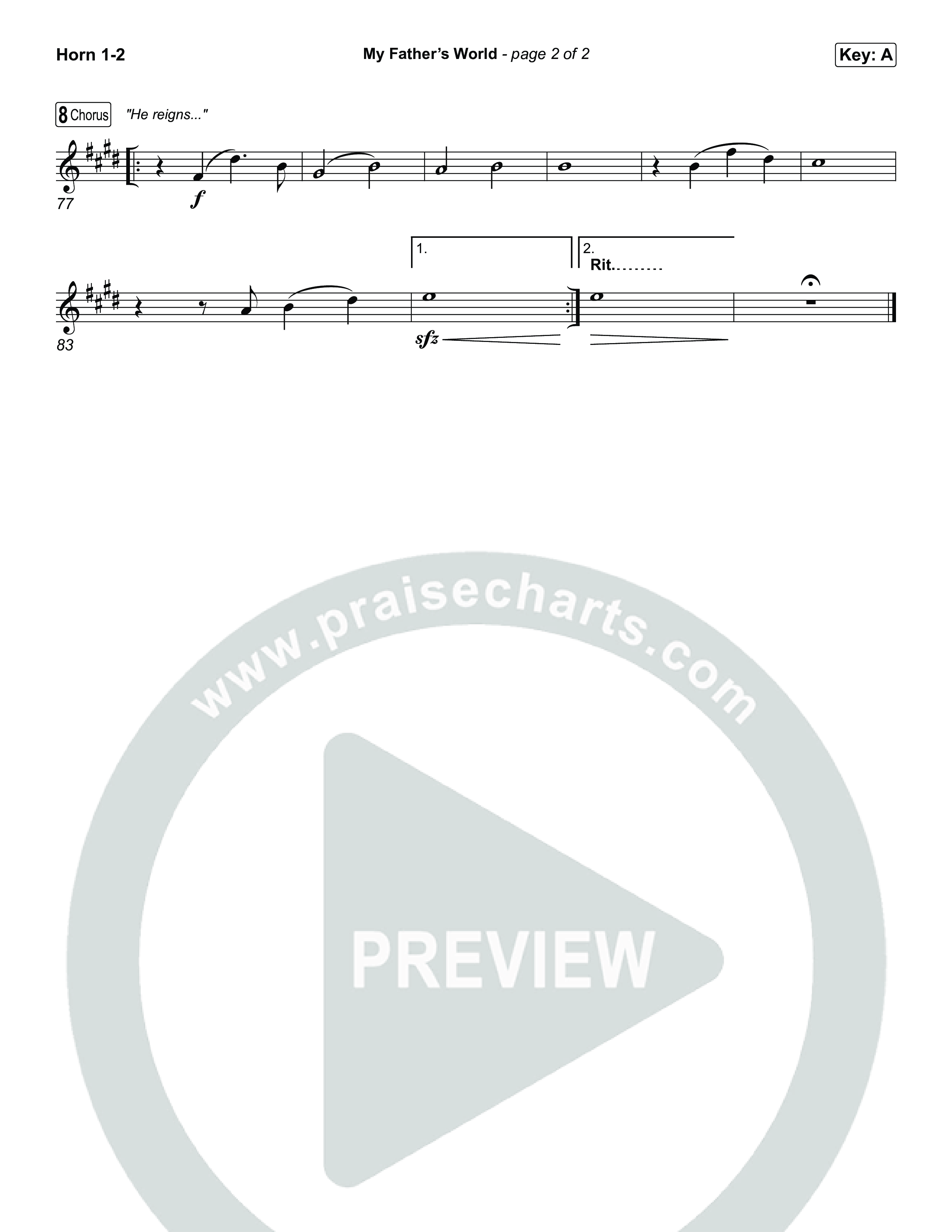 My Father's World French Horn 1,2 (Chris Tomlin)