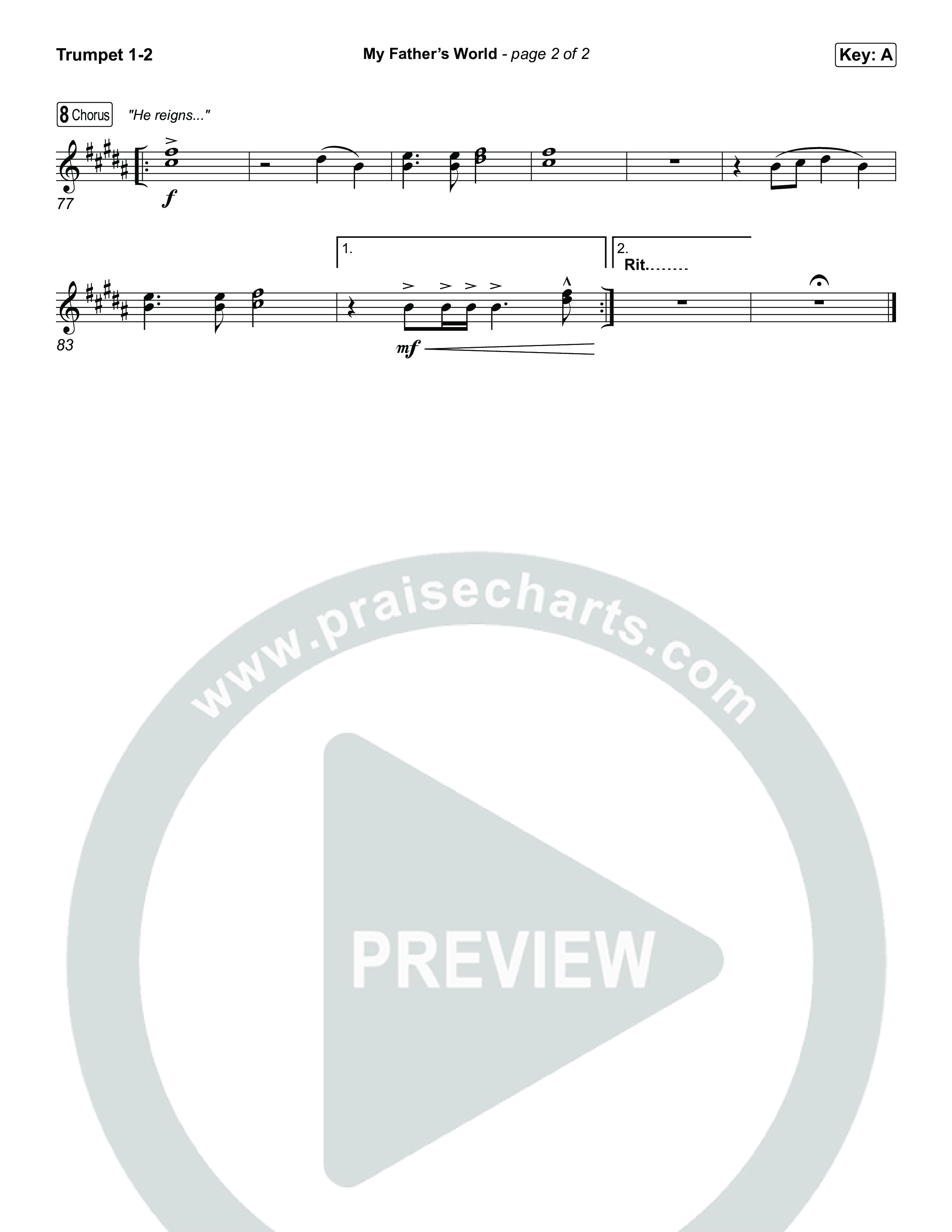 My Father's World Trumpet 1,2 (Chris Tomlin)