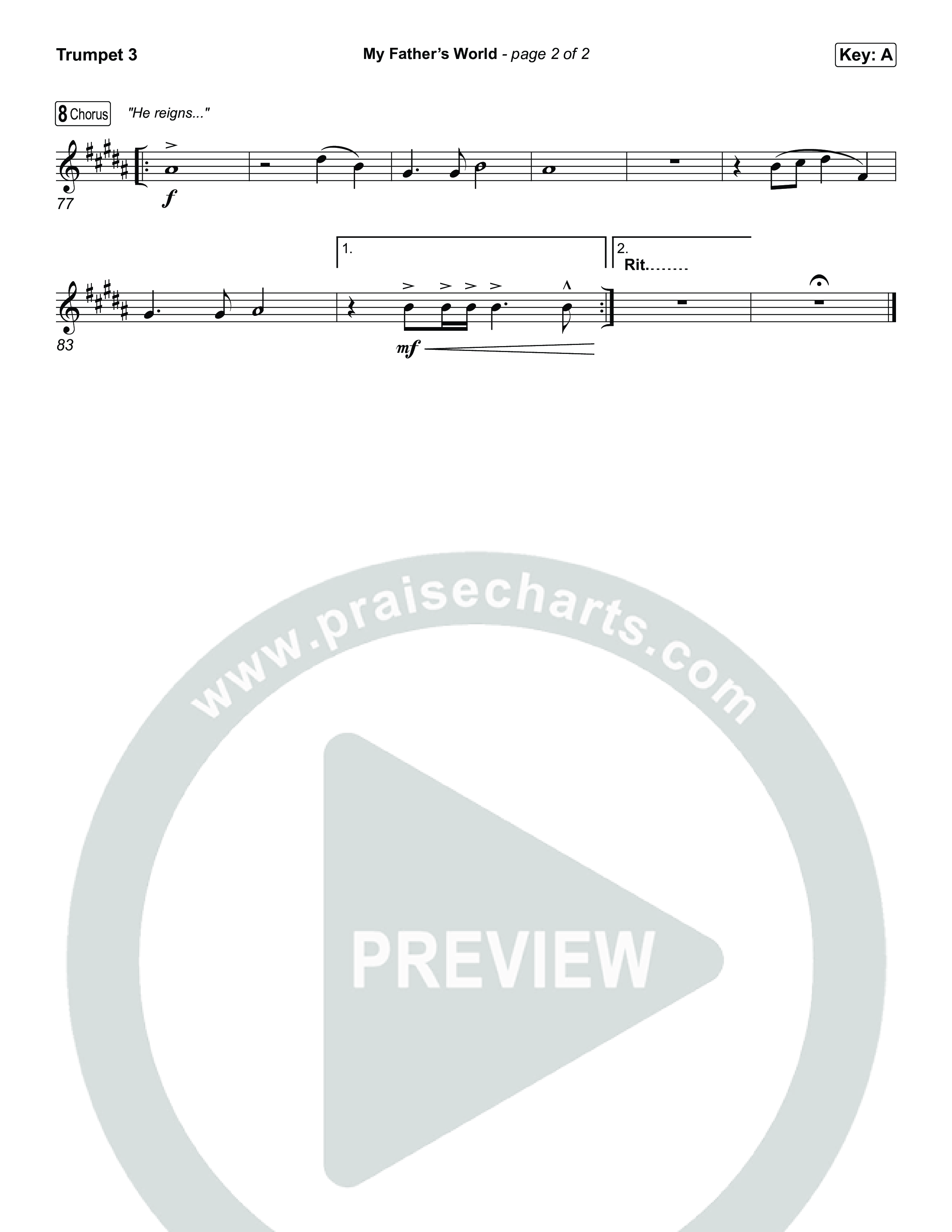 My Father's World Trumpet 3 (Chris Tomlin)