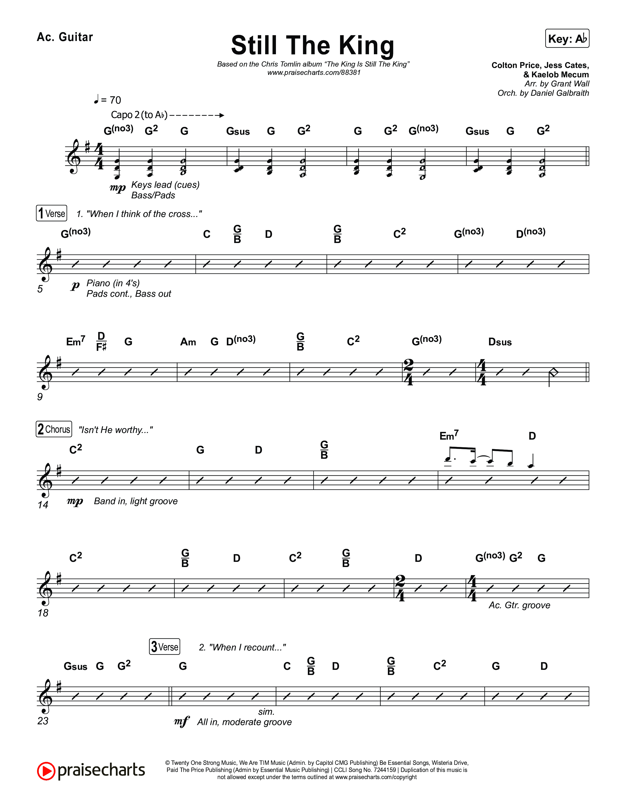 Still The King Acoustic Guitar (Chris Tomlin)