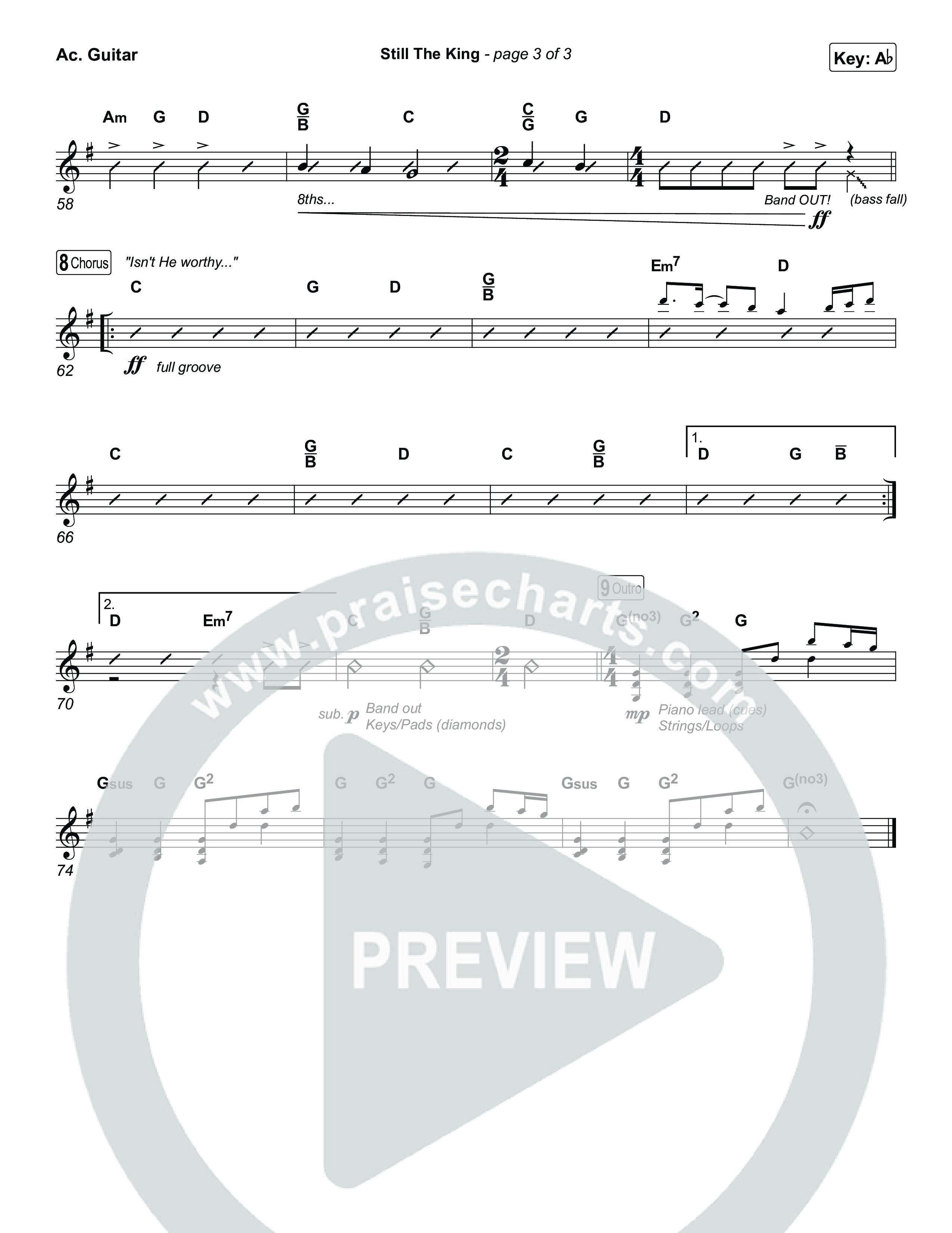 Still The King Acoustic Guitar (Chris Tomlin)