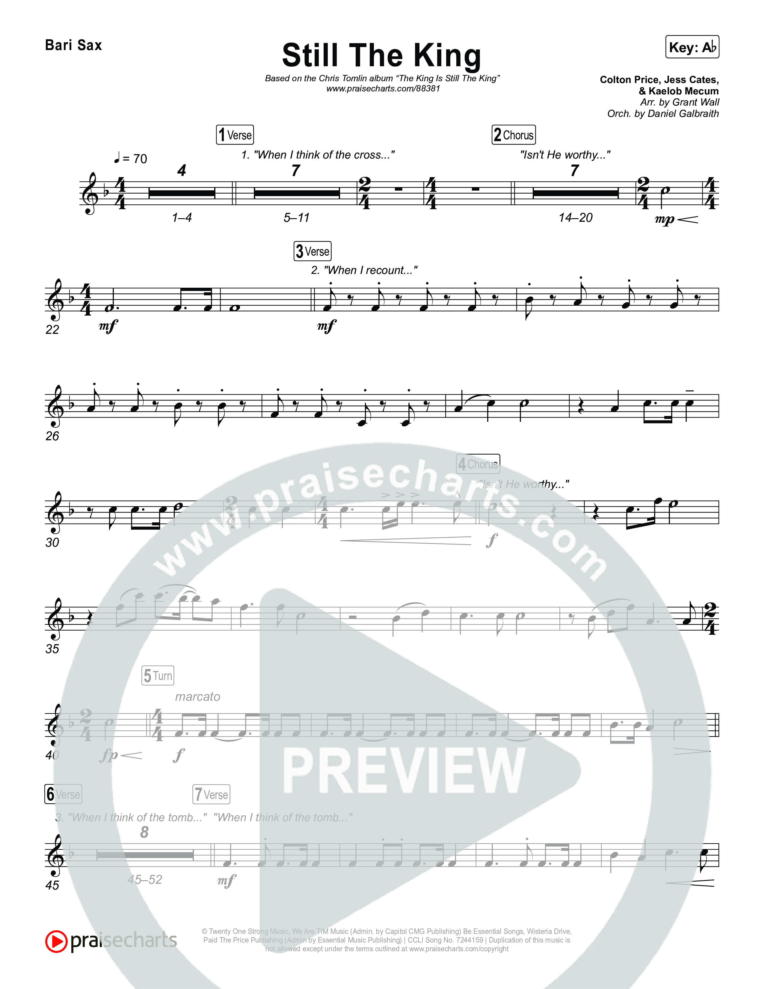 Still The King Bari Sax (Chris Tomlin)