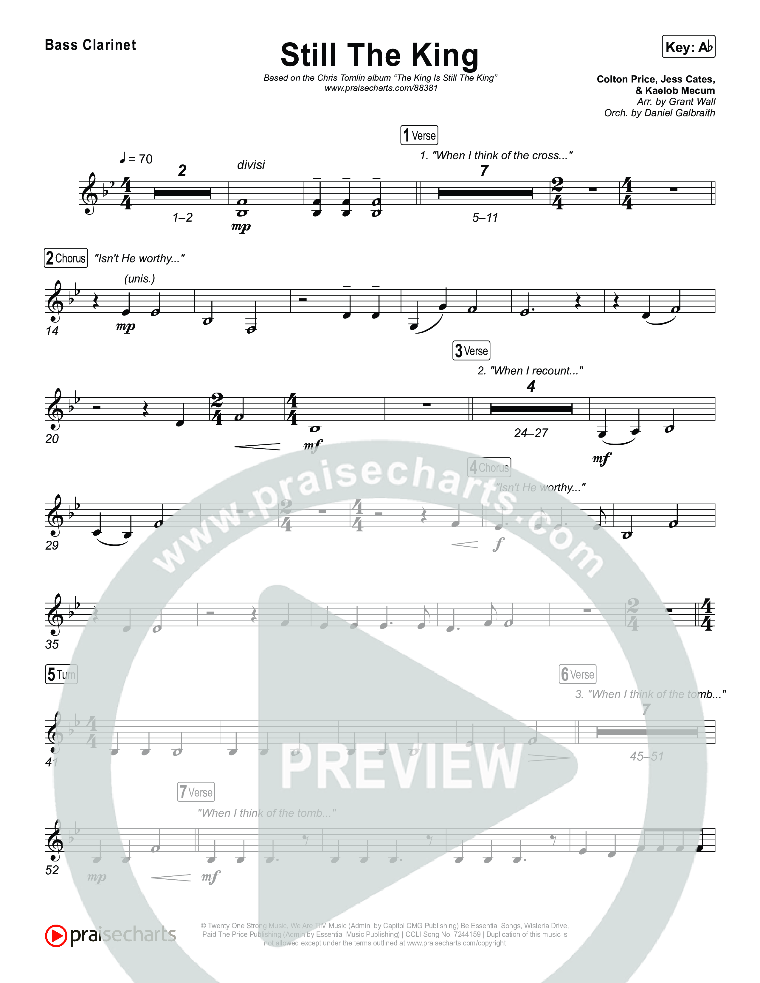 Still The King Clarinet 1,2 (Chris Tomlin)