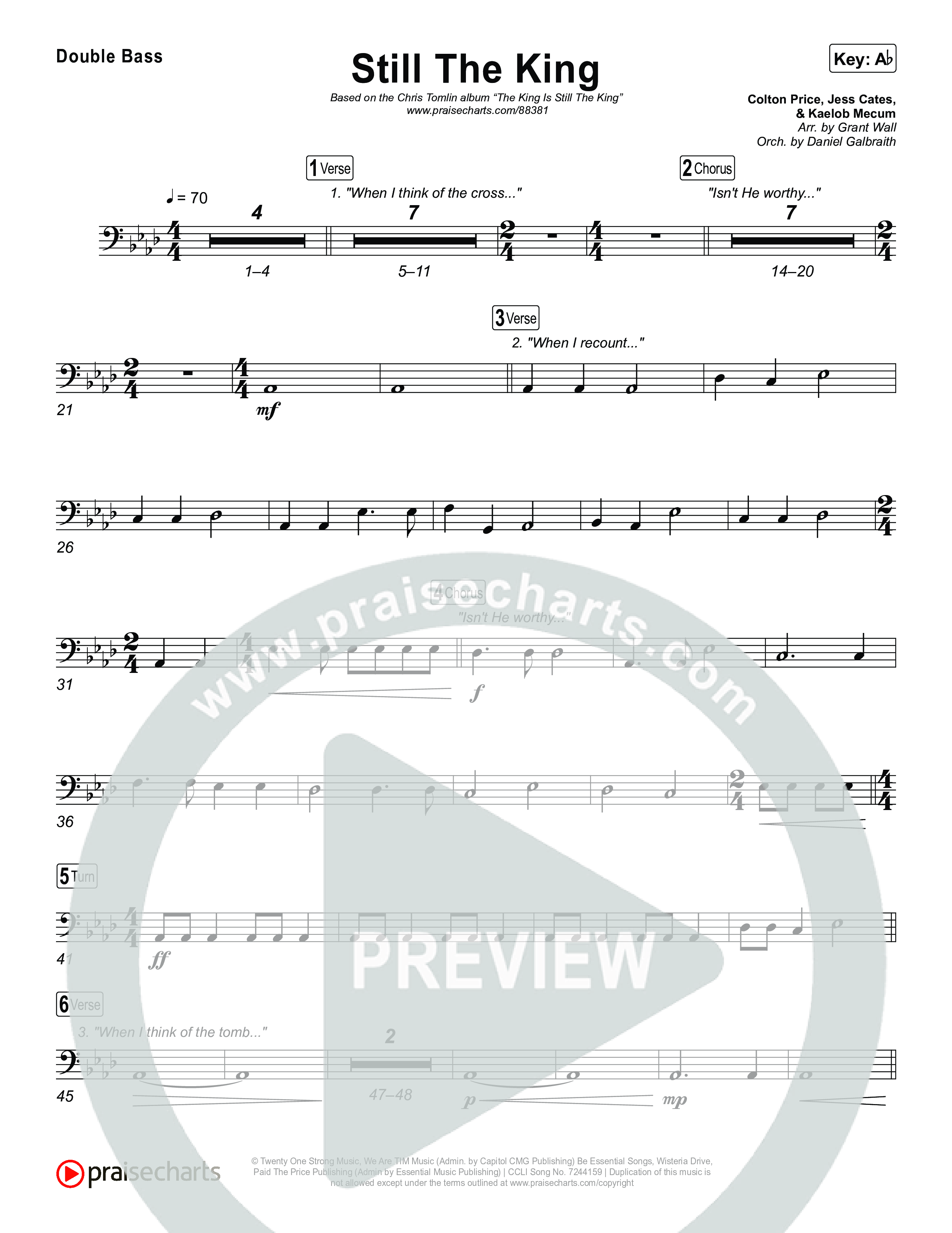 Still The King String Bass (Chris Tomlin)