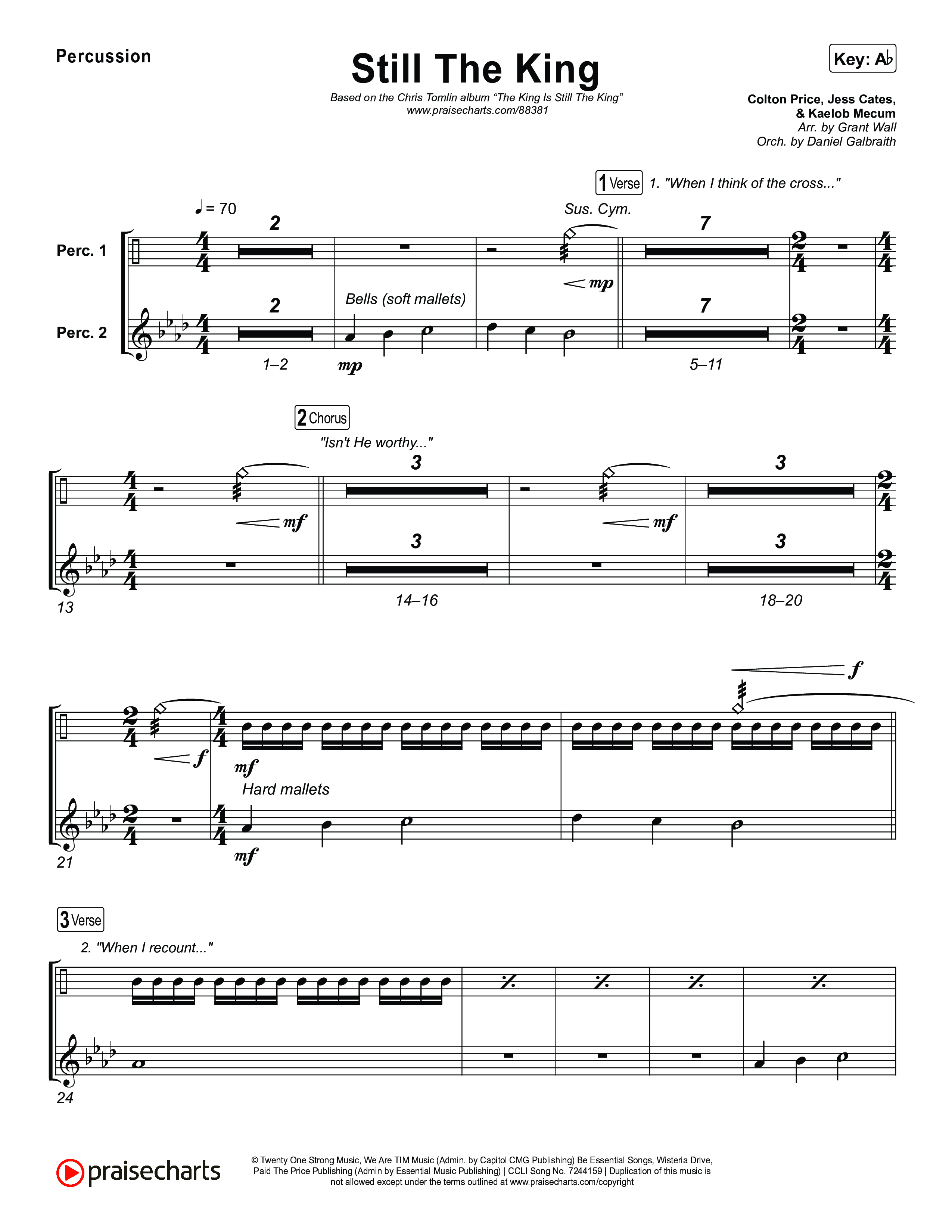 Still The King Percussion (Chris Tomlin)