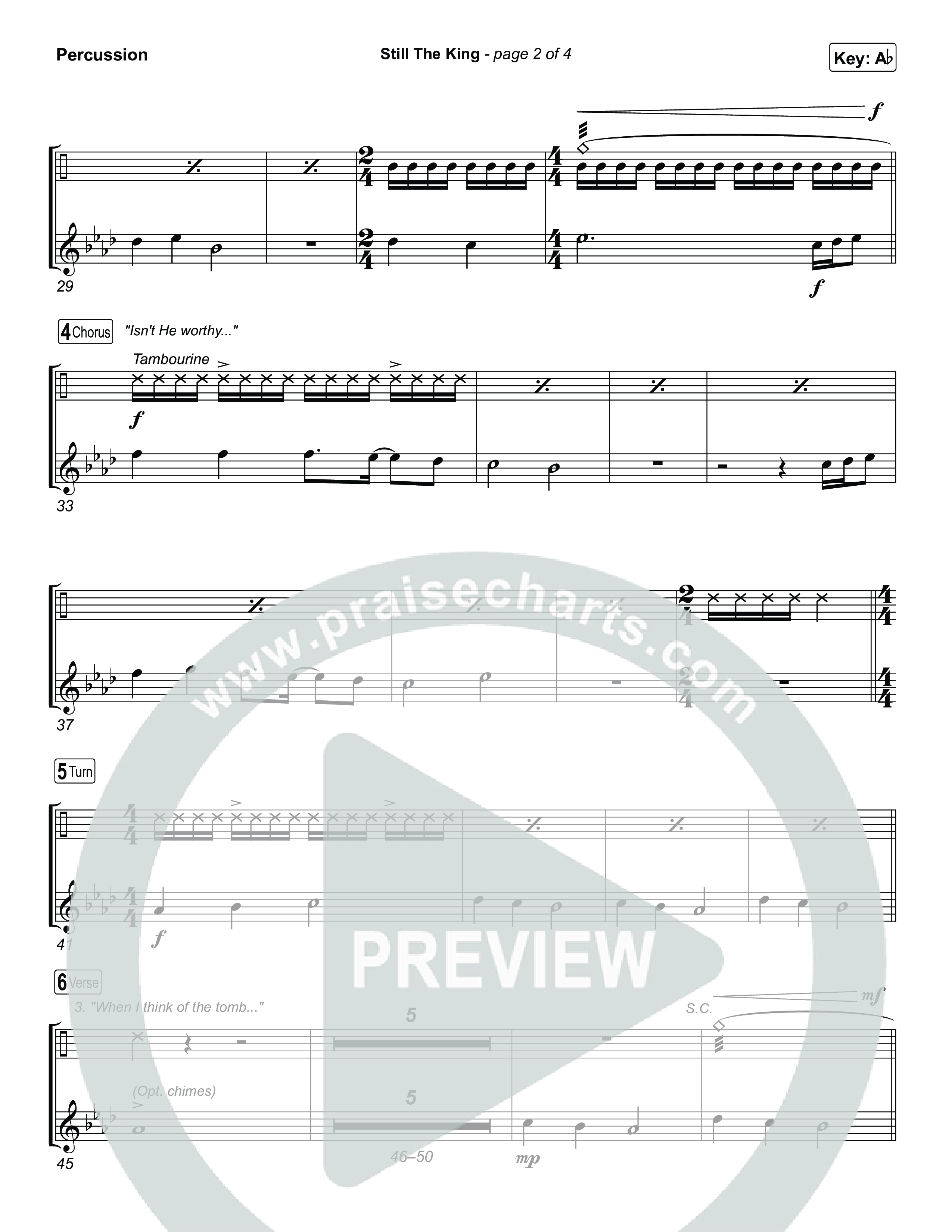 Still The King Percussion (Chris Tomlin)