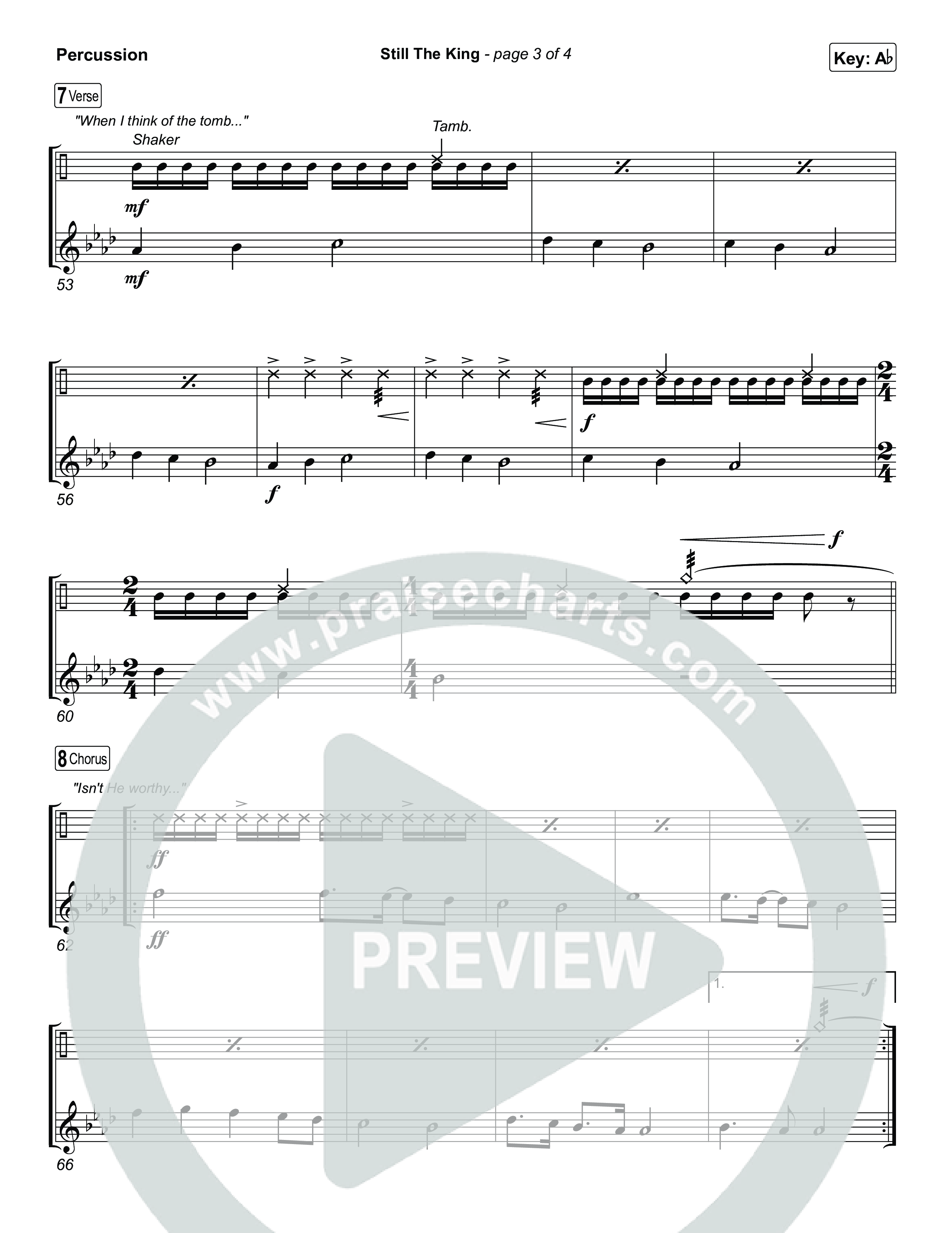 Still The King Percussion (Chris Tomlin)