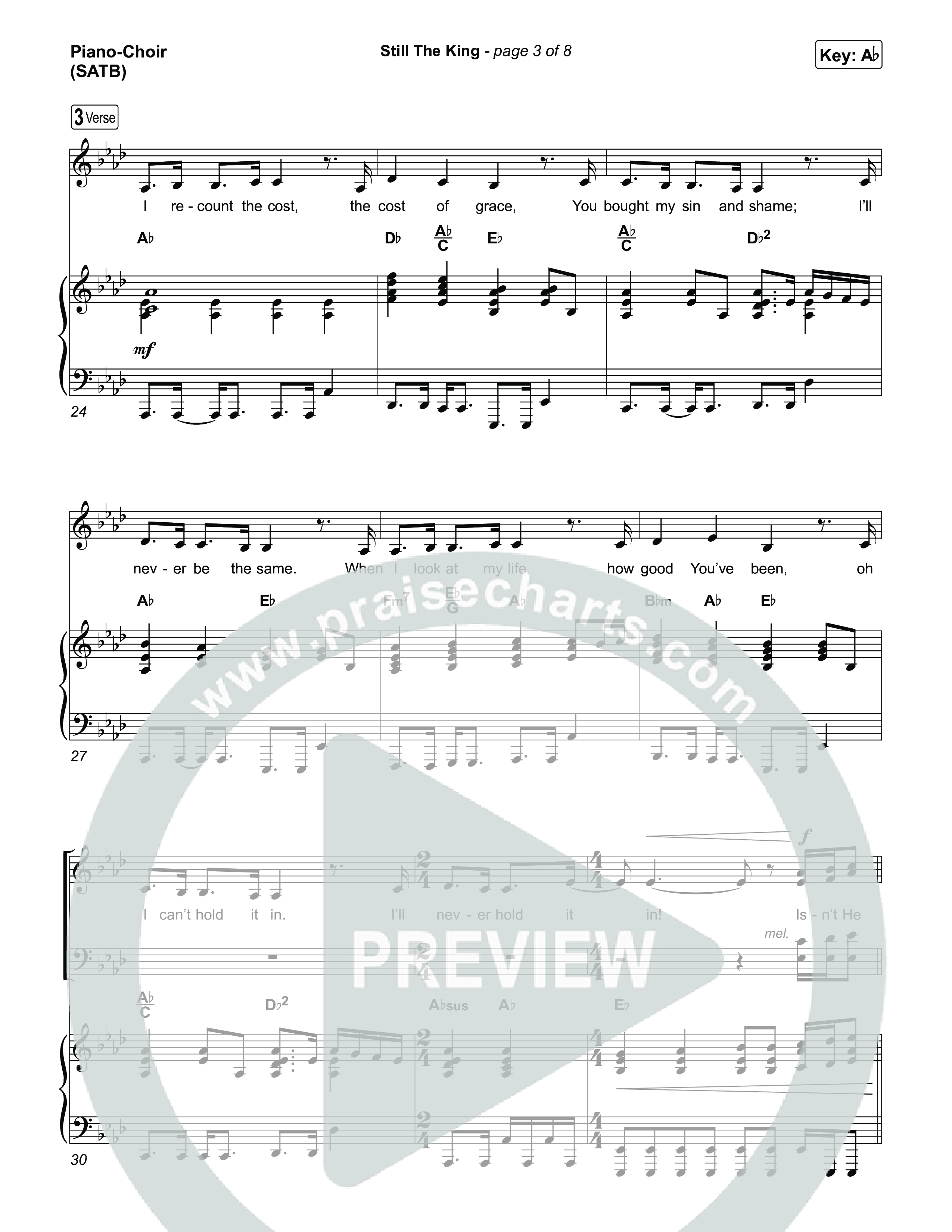 Still The King Piano/Vocal Pack (Chris Tomlin)