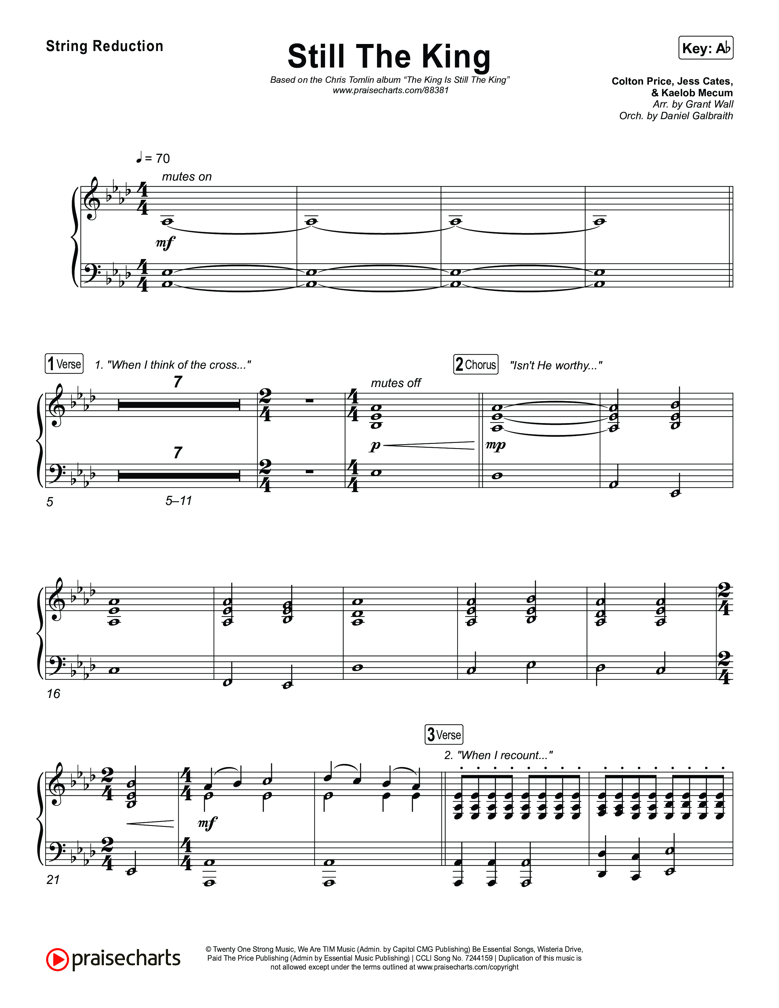 Still The King String Reduction (Chris Tomlin)