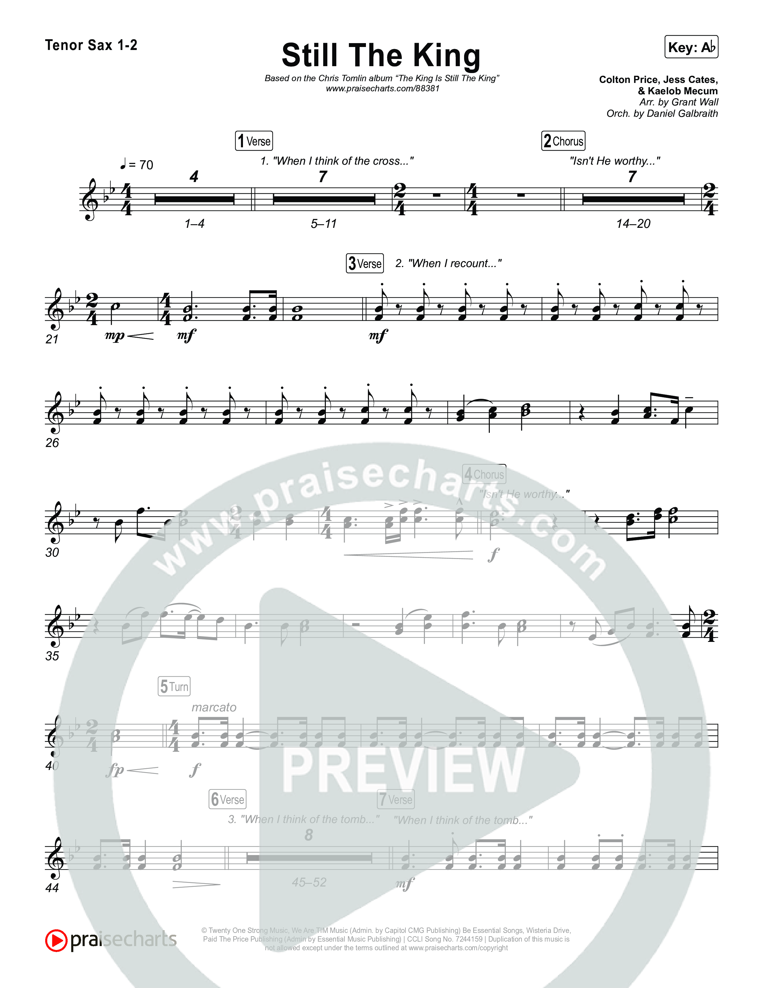 Still The King Sax Pack (Chris Tomlin)