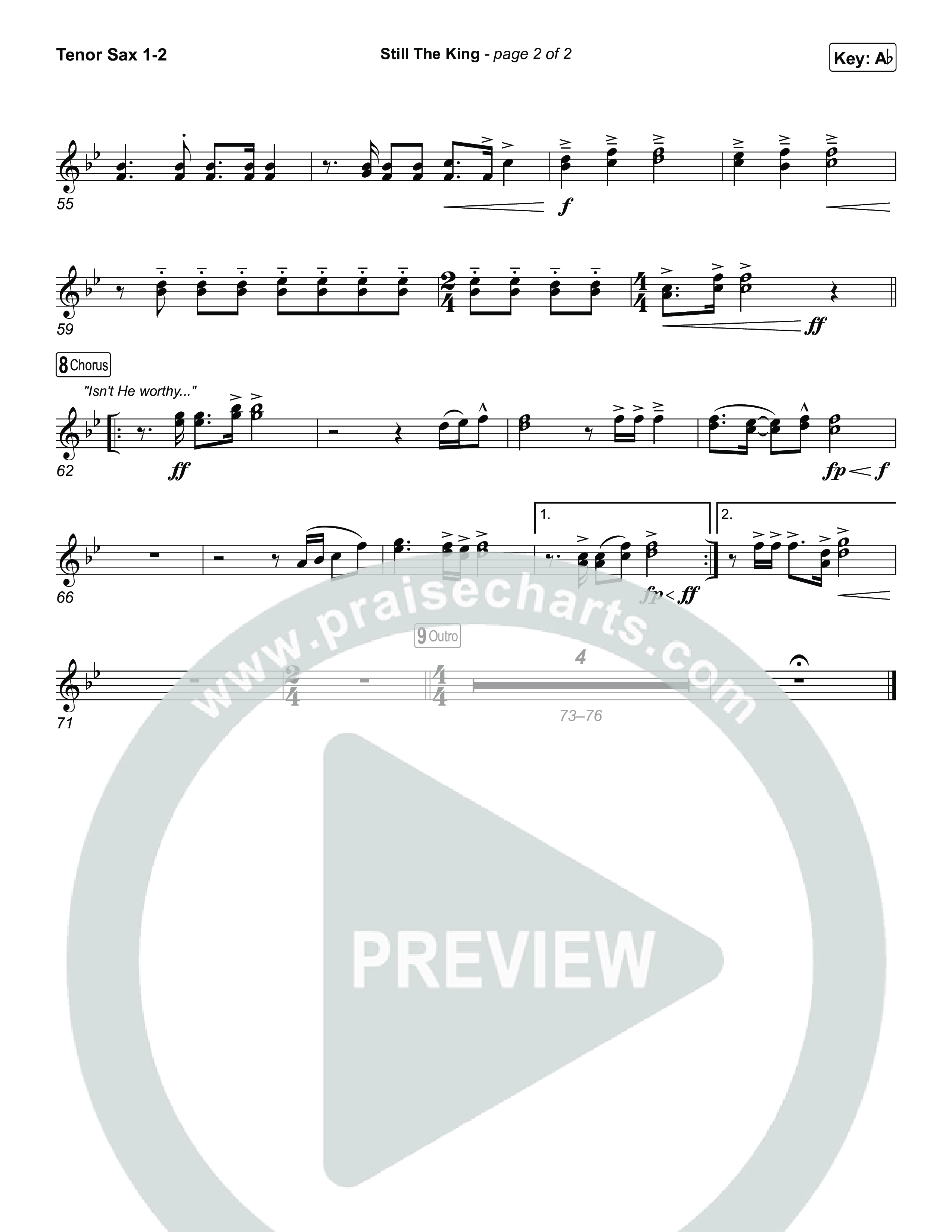 Still The King Tenor Sax 1,2 (Chris Tomlin)