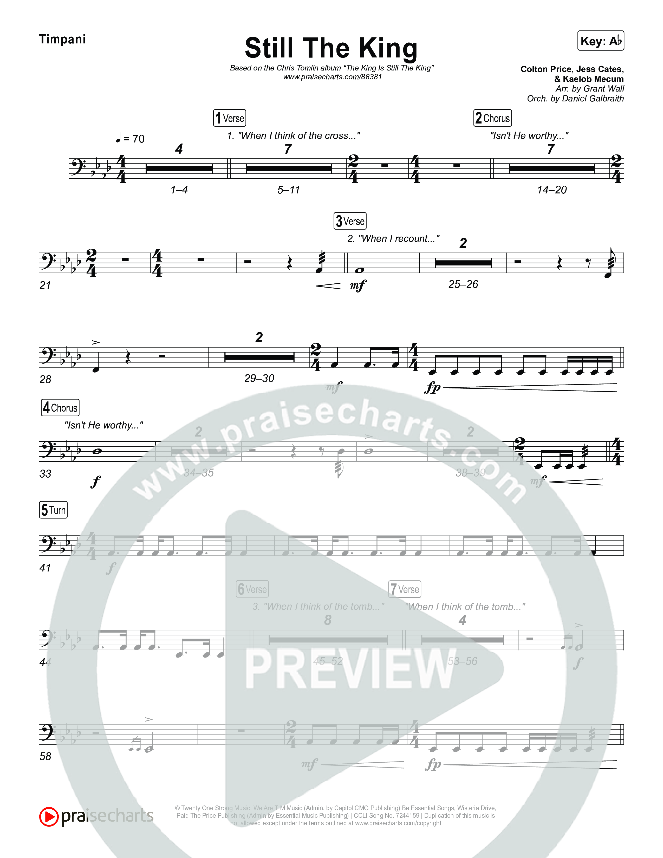 Still The King Timpani (Chris Tomlin)