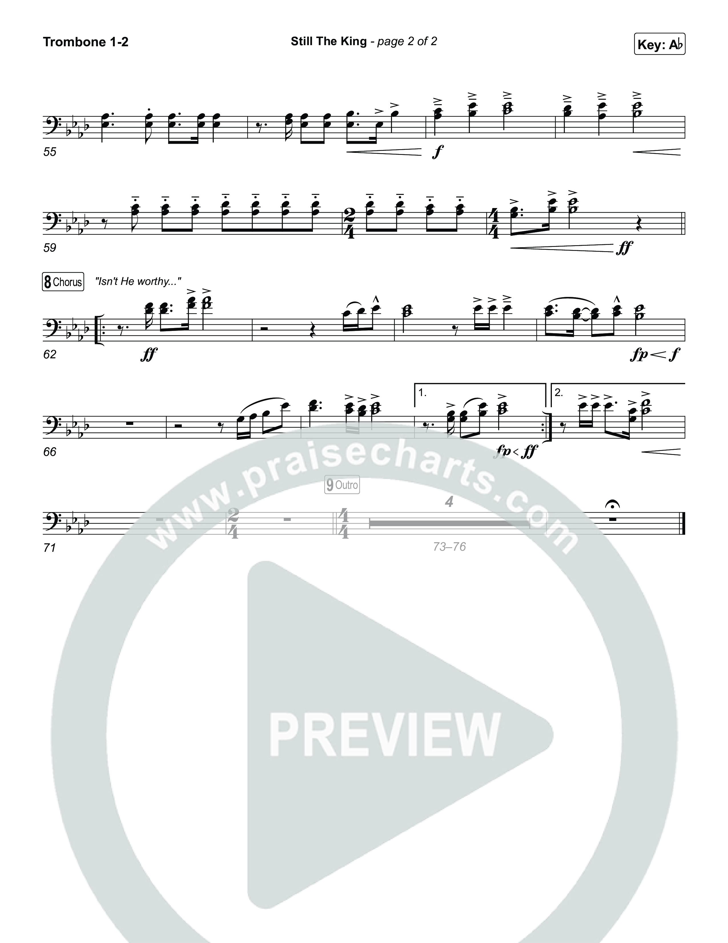 Still The King Trombone 1/2 (Chris Tomlin)