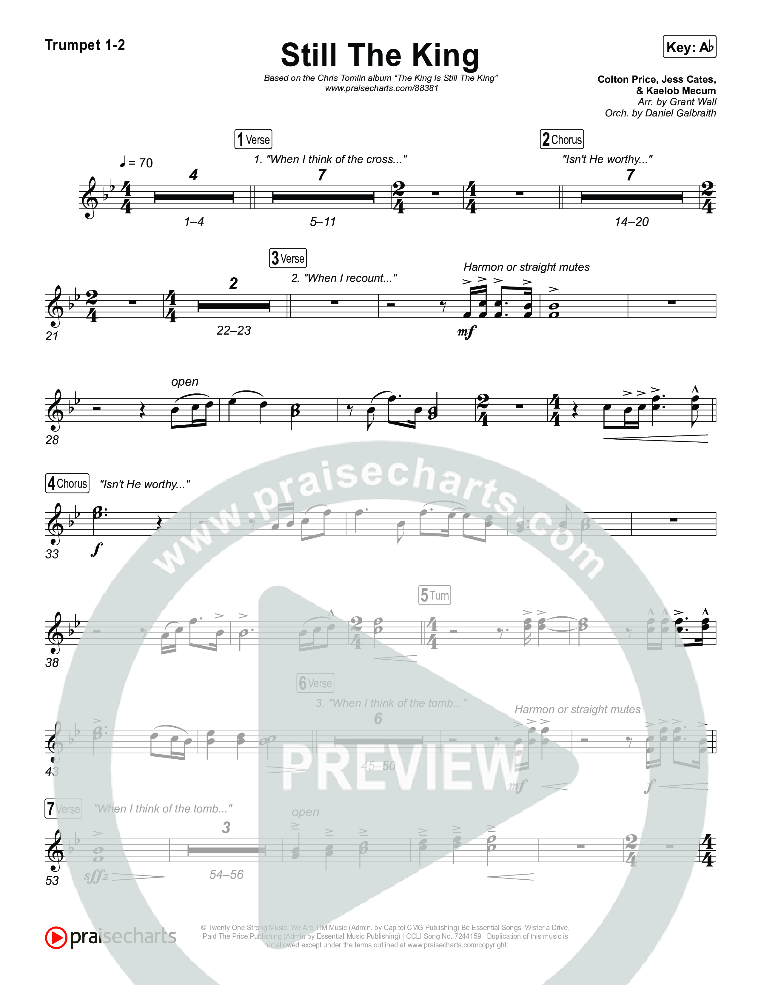 Still The King Brass Pack (Chris Tomlin)