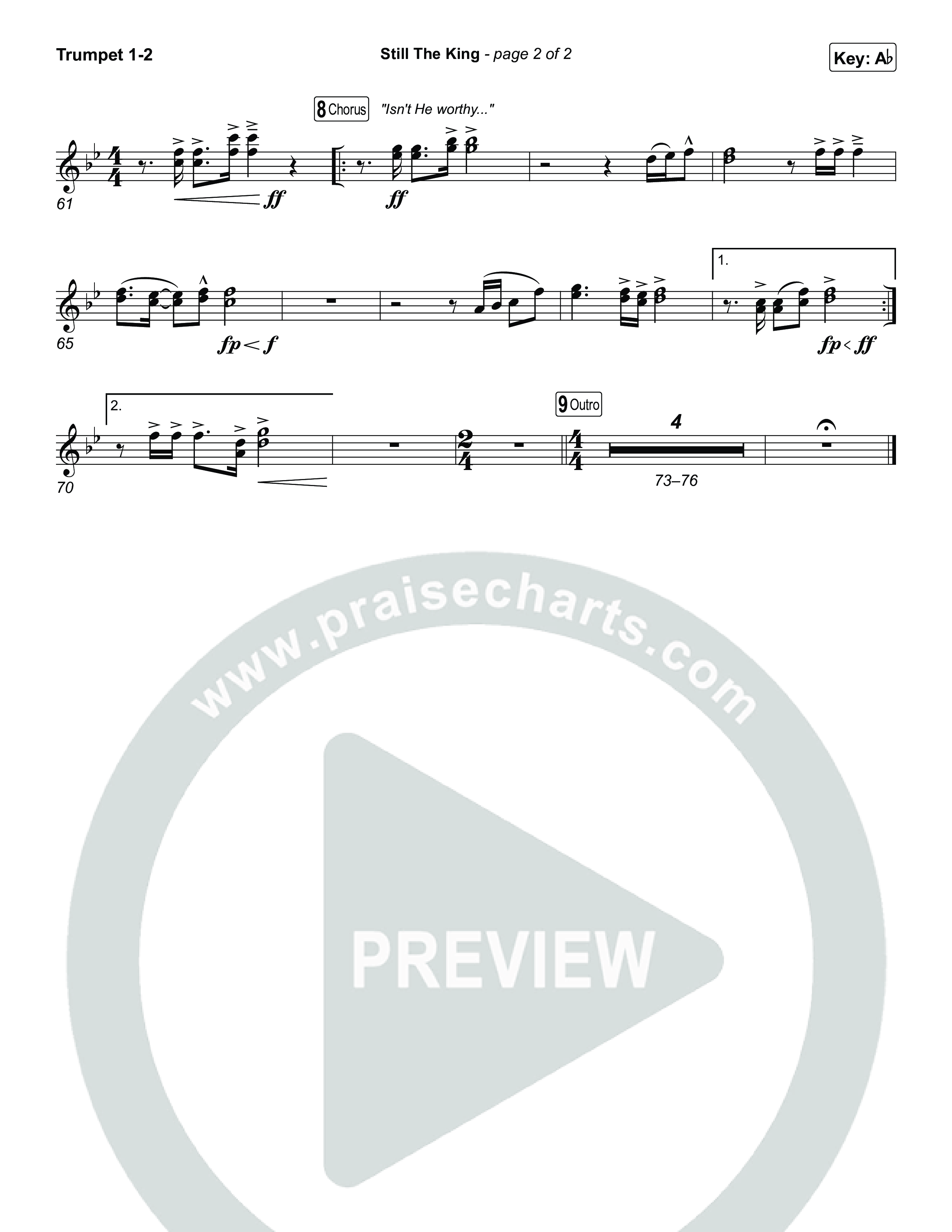 Still The King Trumpet 1,2 (Chris Tomlin)