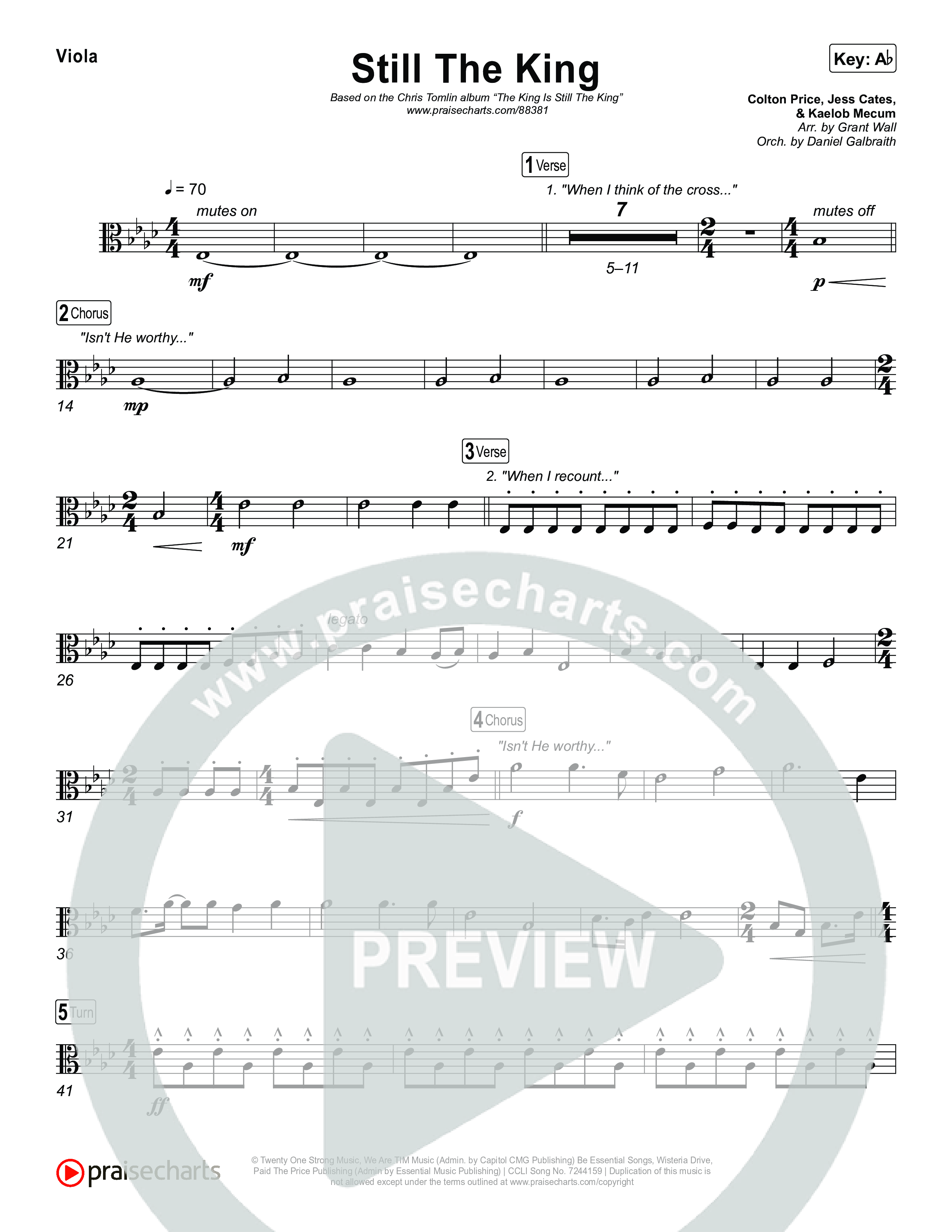 Still The King Viola (Chris Tomlin)