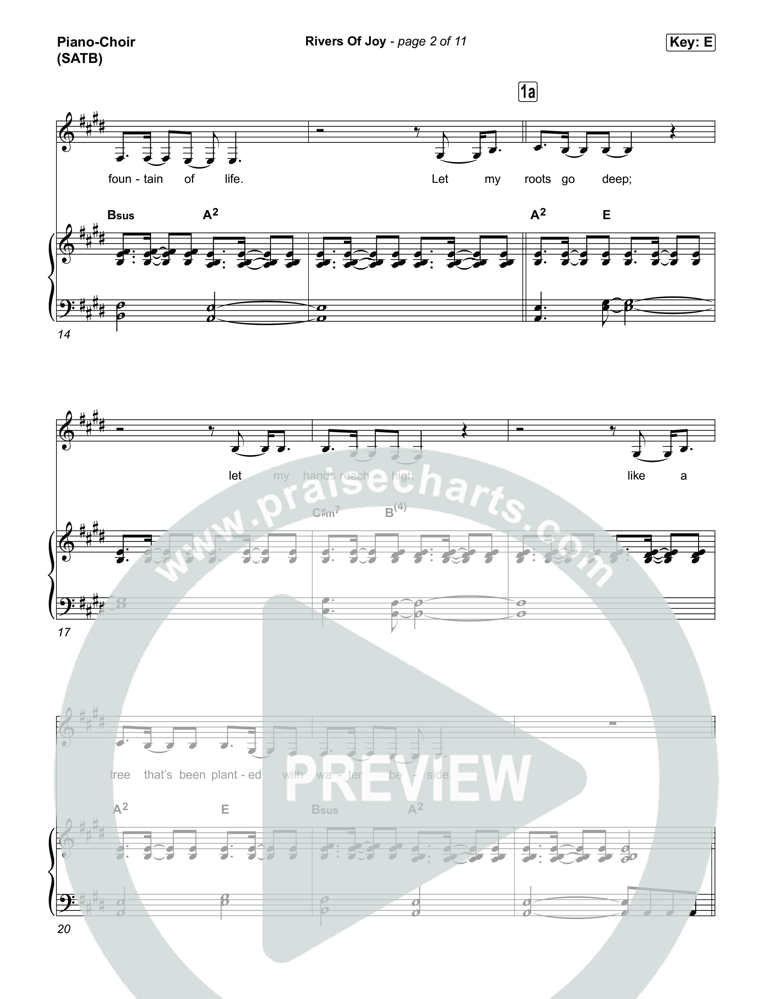 Rivers Of Joy Piano/Vocal Pack (Chris Tomlin)