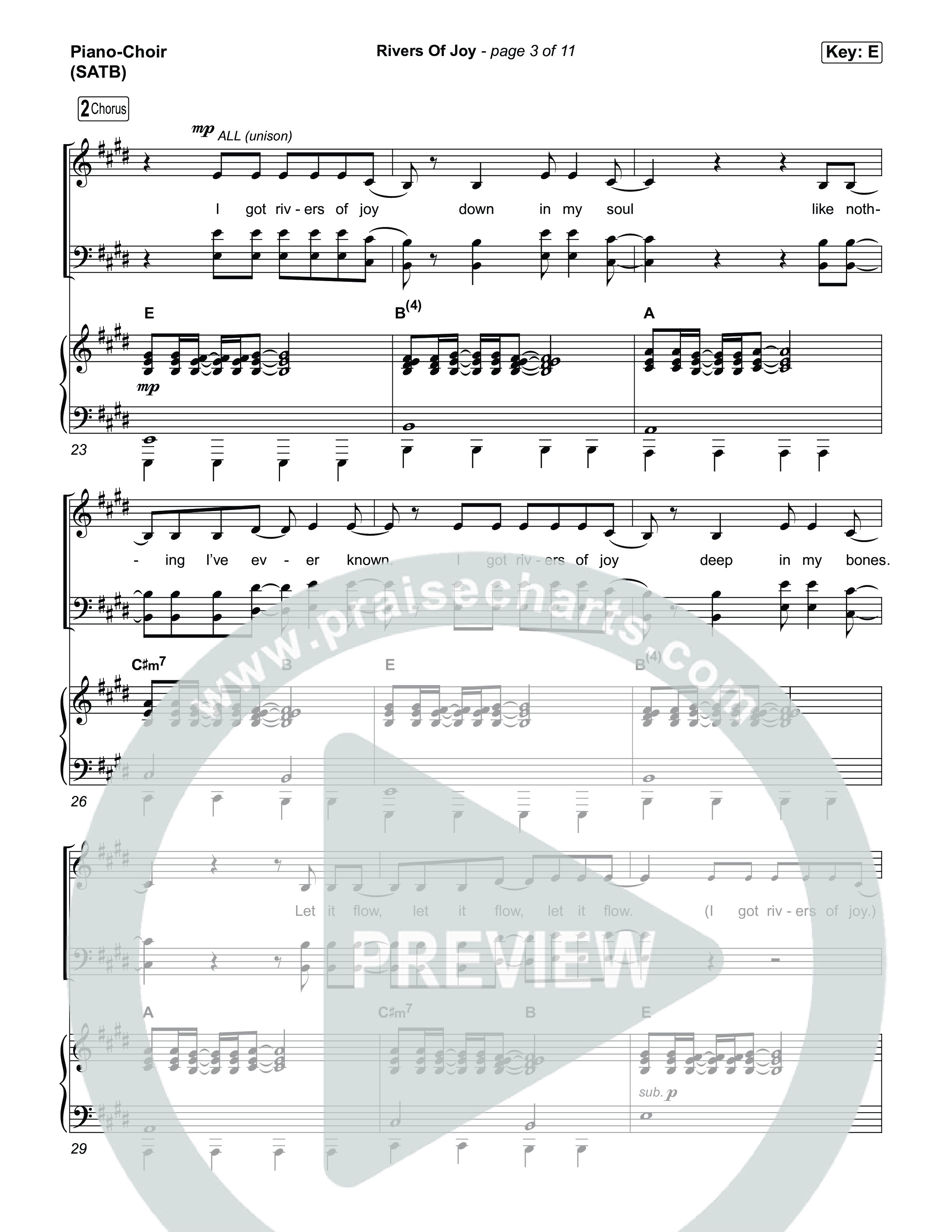 Rivers Of Joy Piano/Vocal Pack (Chris Tomlin)