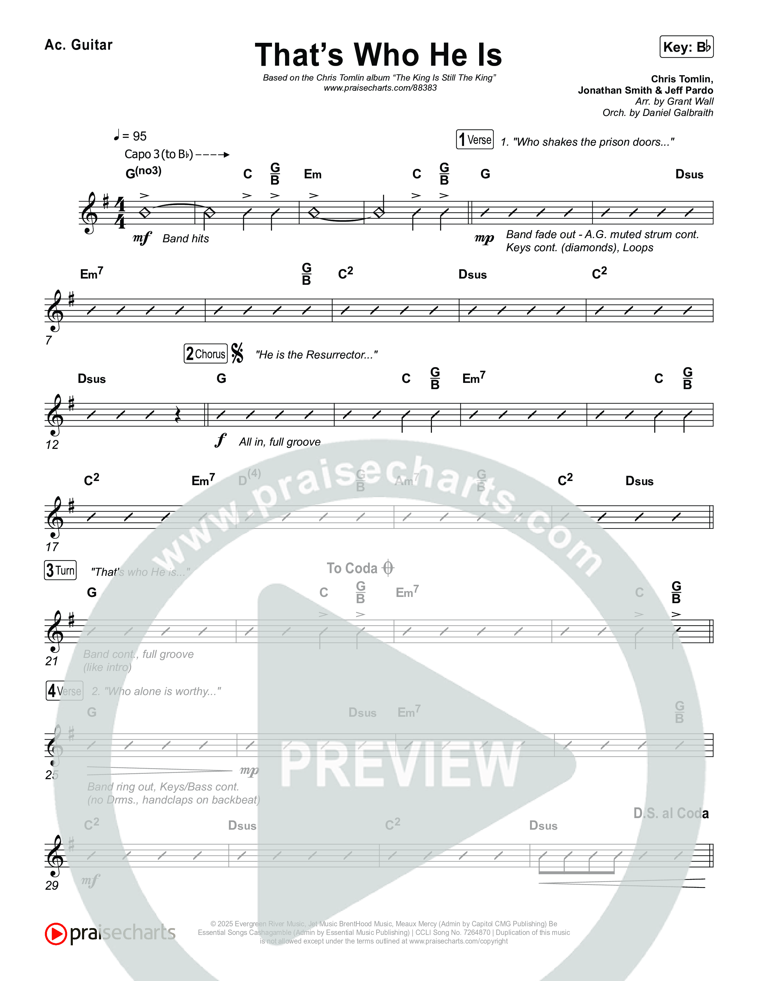 That's Who He Is Acoustic Guitar (Chris Tomlin)