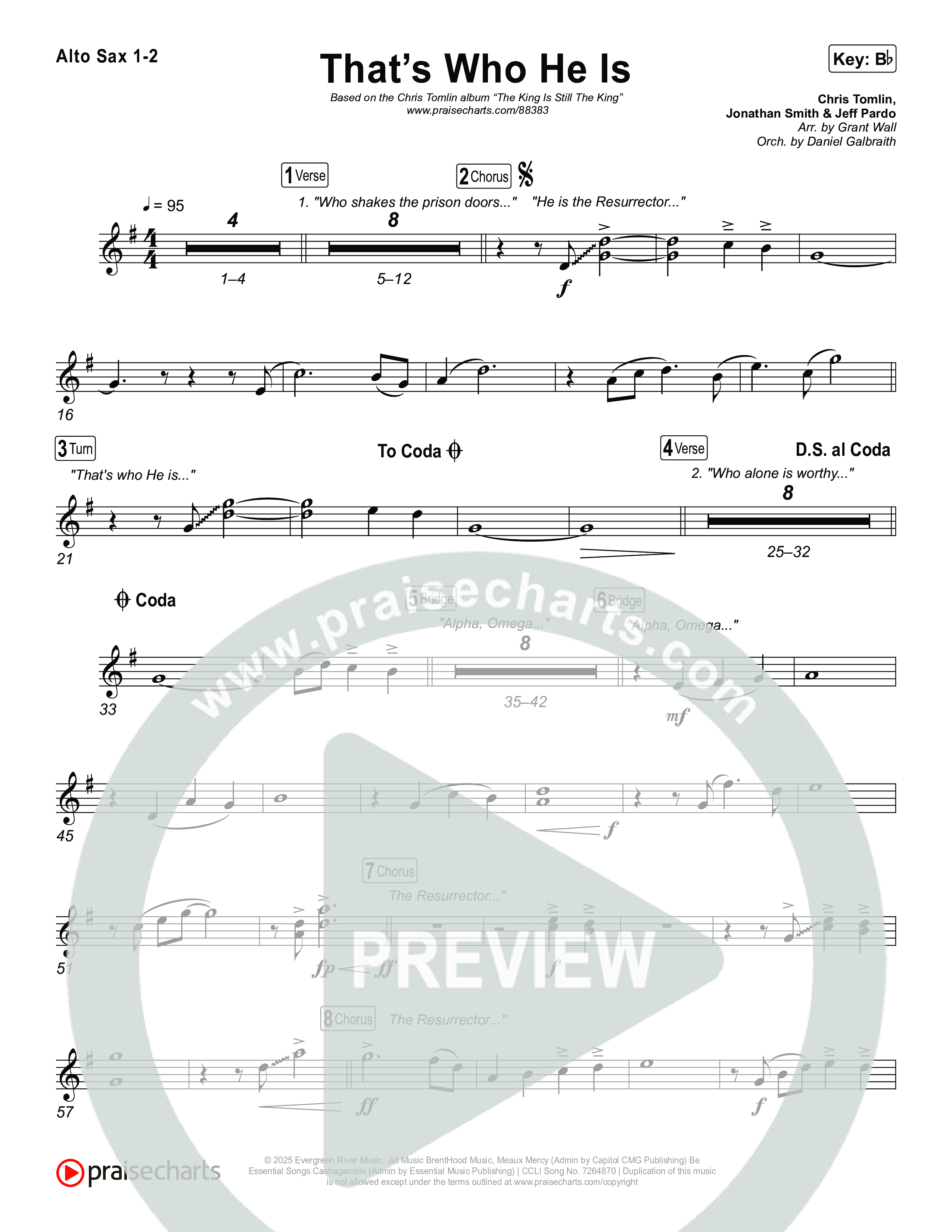 That's Who He Is Alto Sax 1,2 (Chris Tomlin)