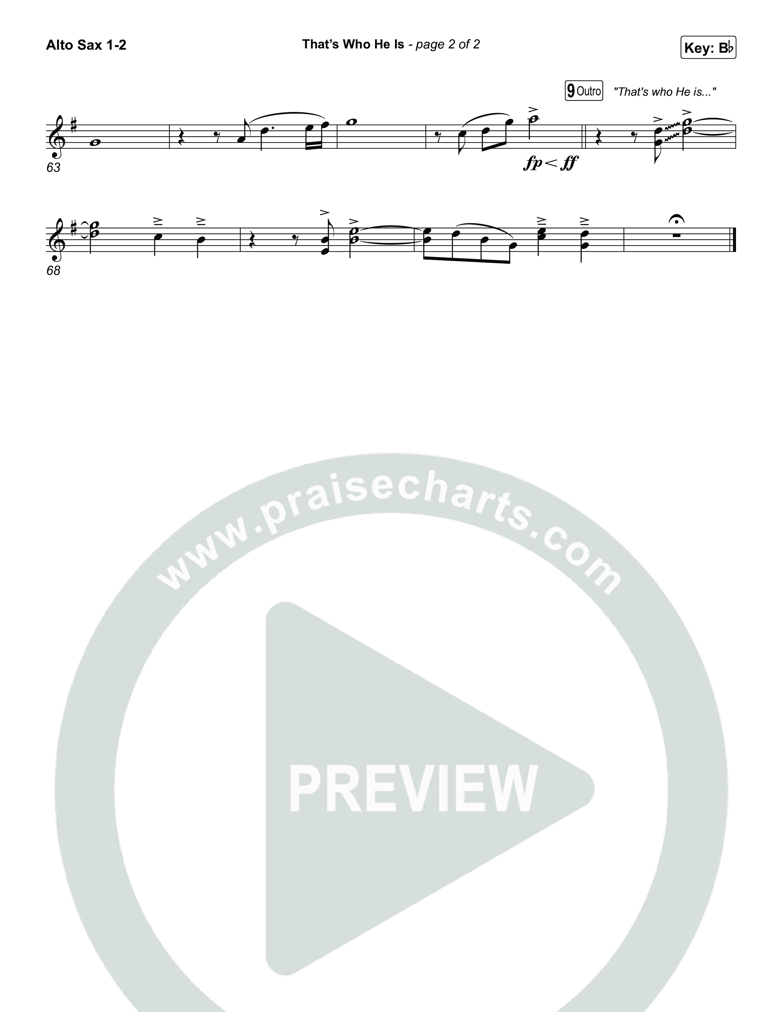 That's Who He Is Alto Sax 1,2 (Chris Tomlin)