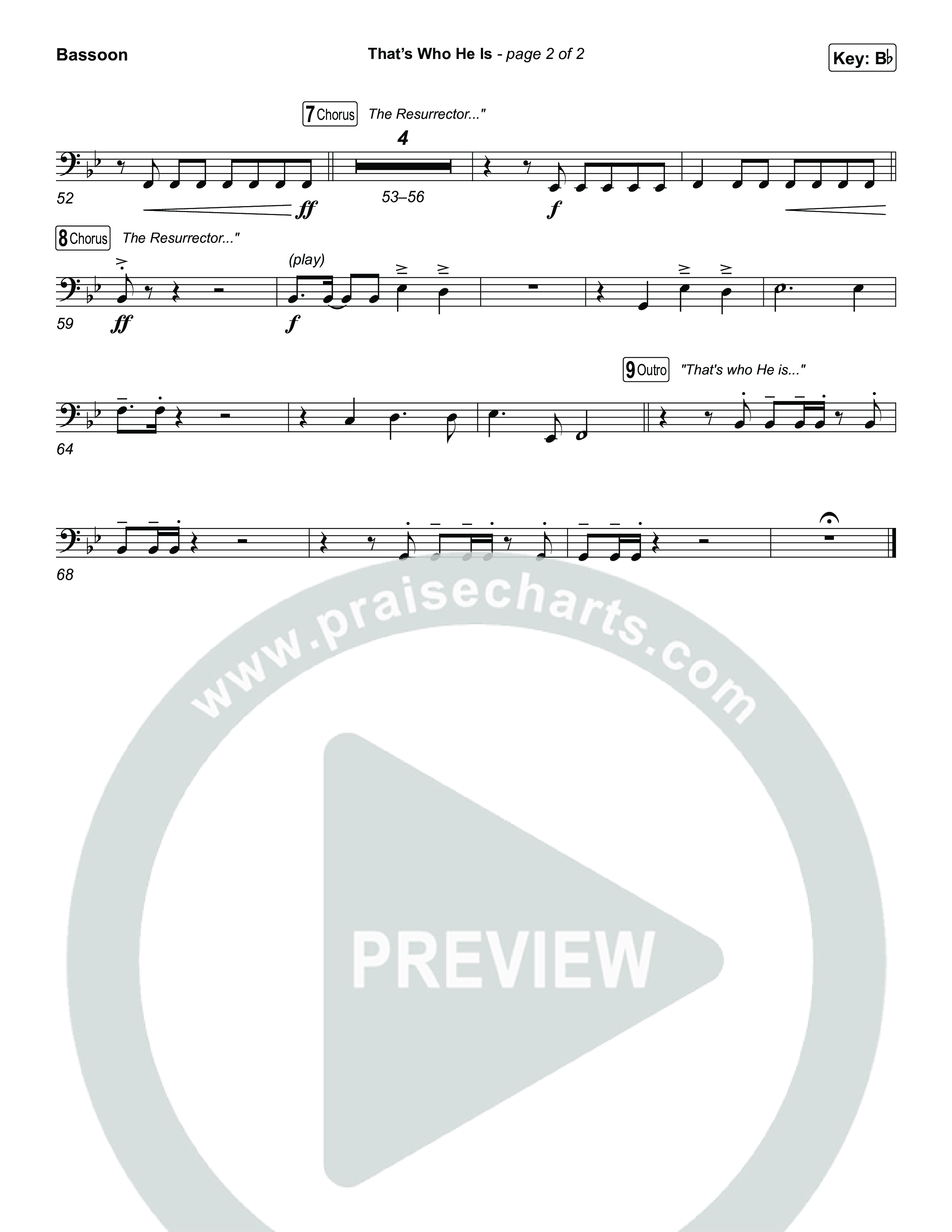 That's Who He Is Bassoon (Chris Tomlin)