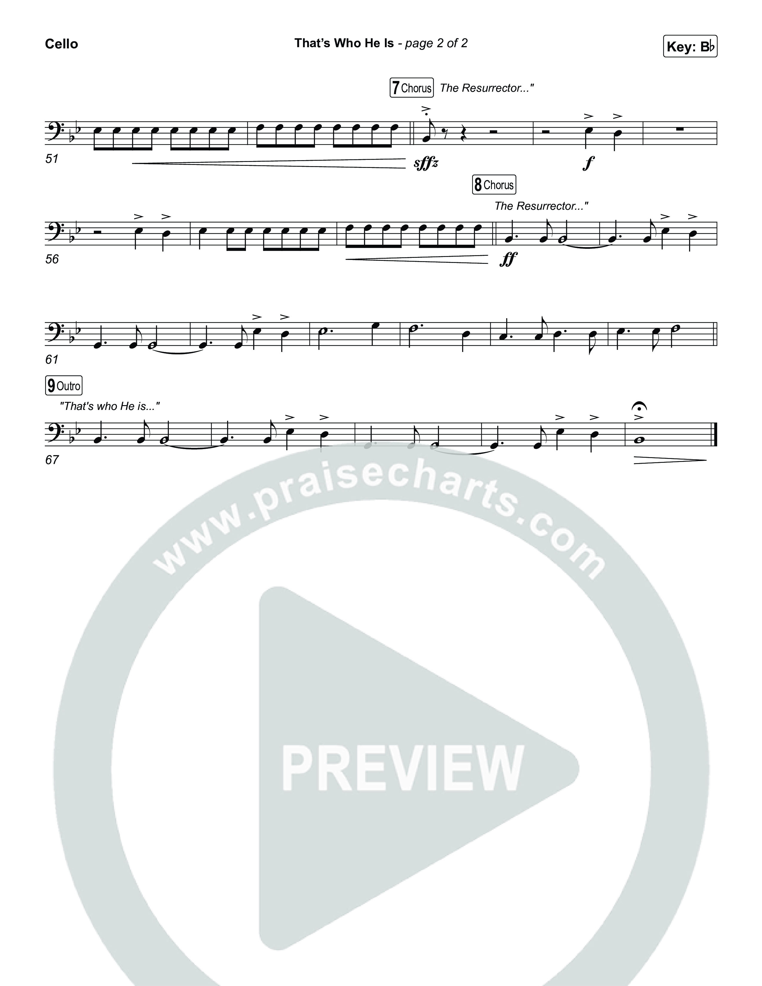 That's Who He Is Cello (Chris Tomlin)