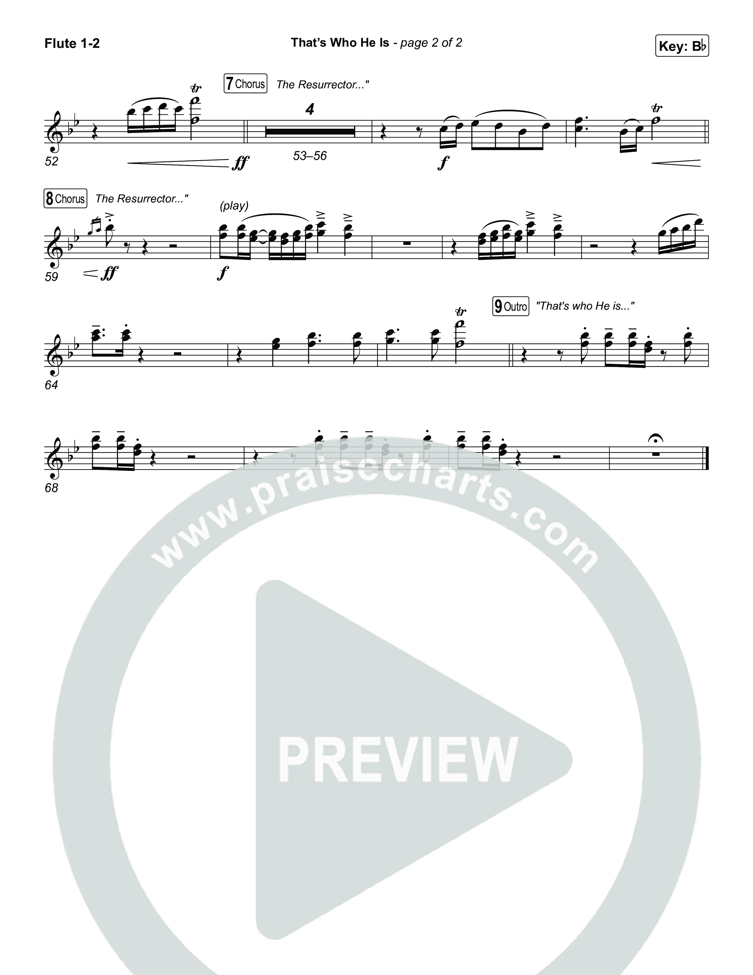 That's Who He Is Flute 1,2 (Chris Tomlin)