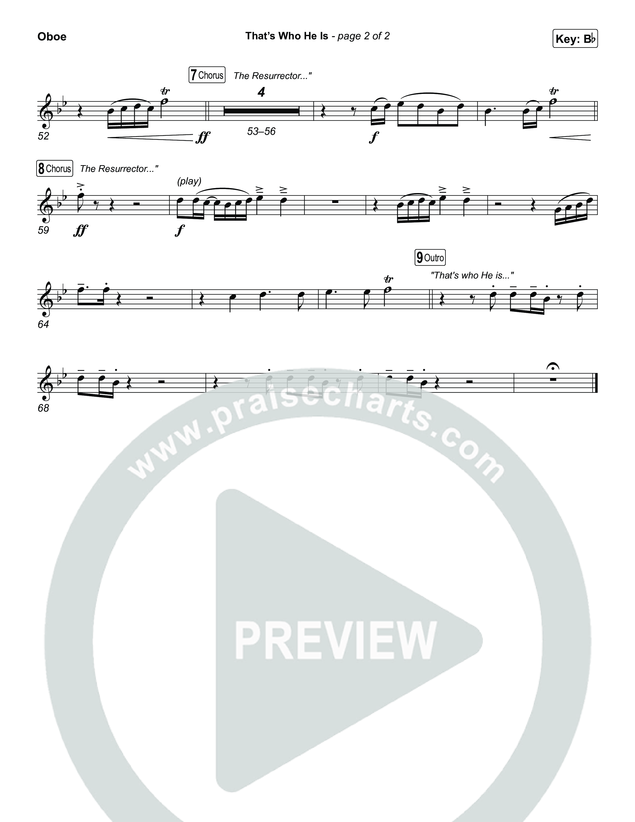 That's Who He Is Oboe (Chris Tomlin)