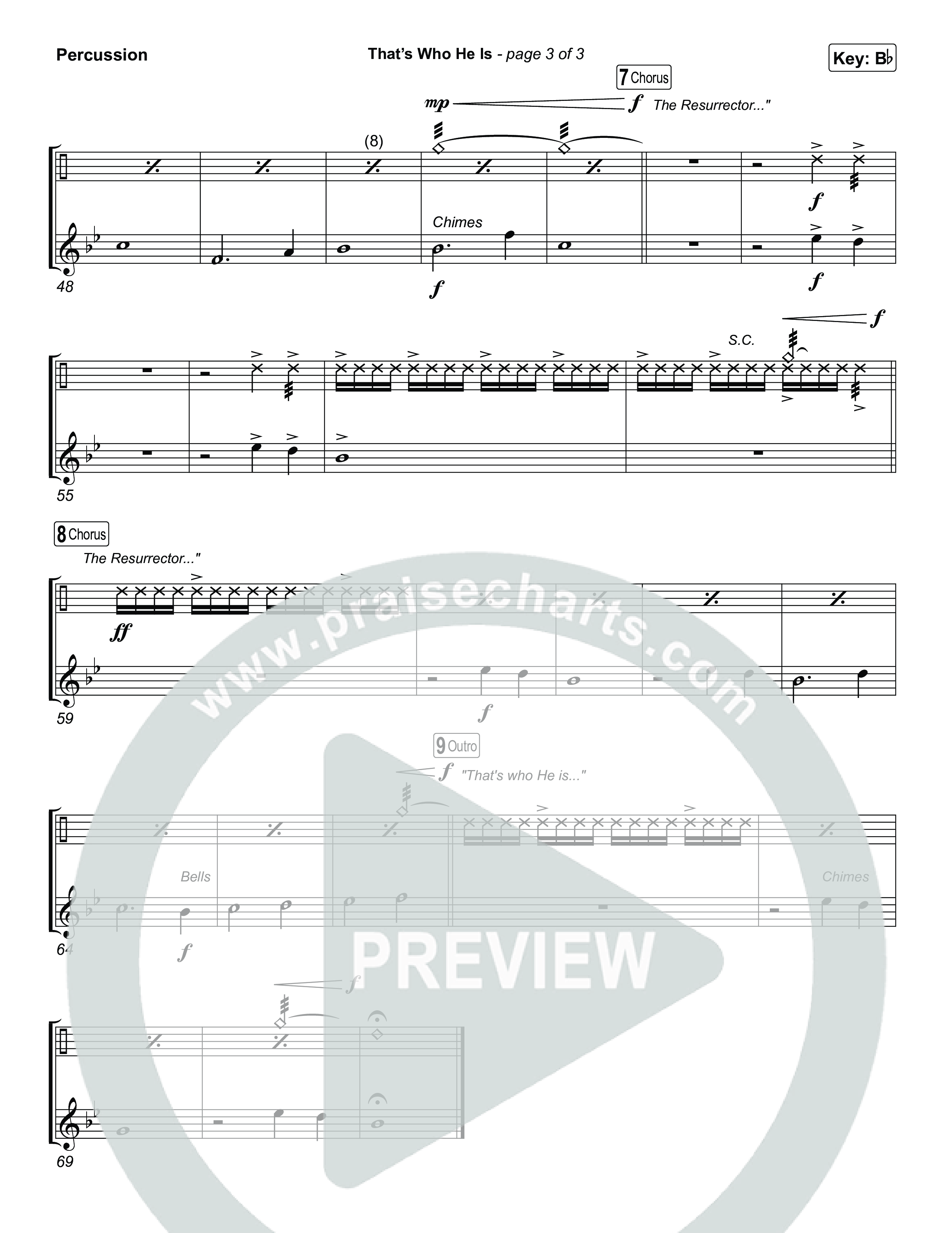 That's Who He Is Percussion (Chris Tomlin)