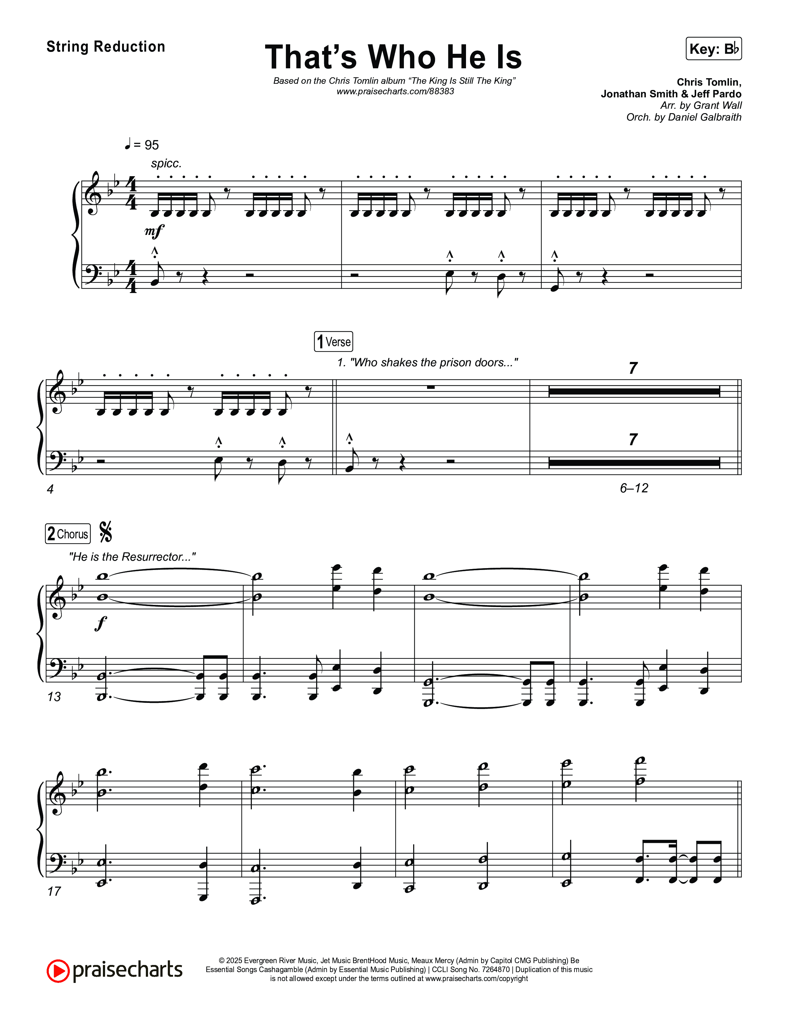 That's Who He Is String Reduction (Chris Tomlin)