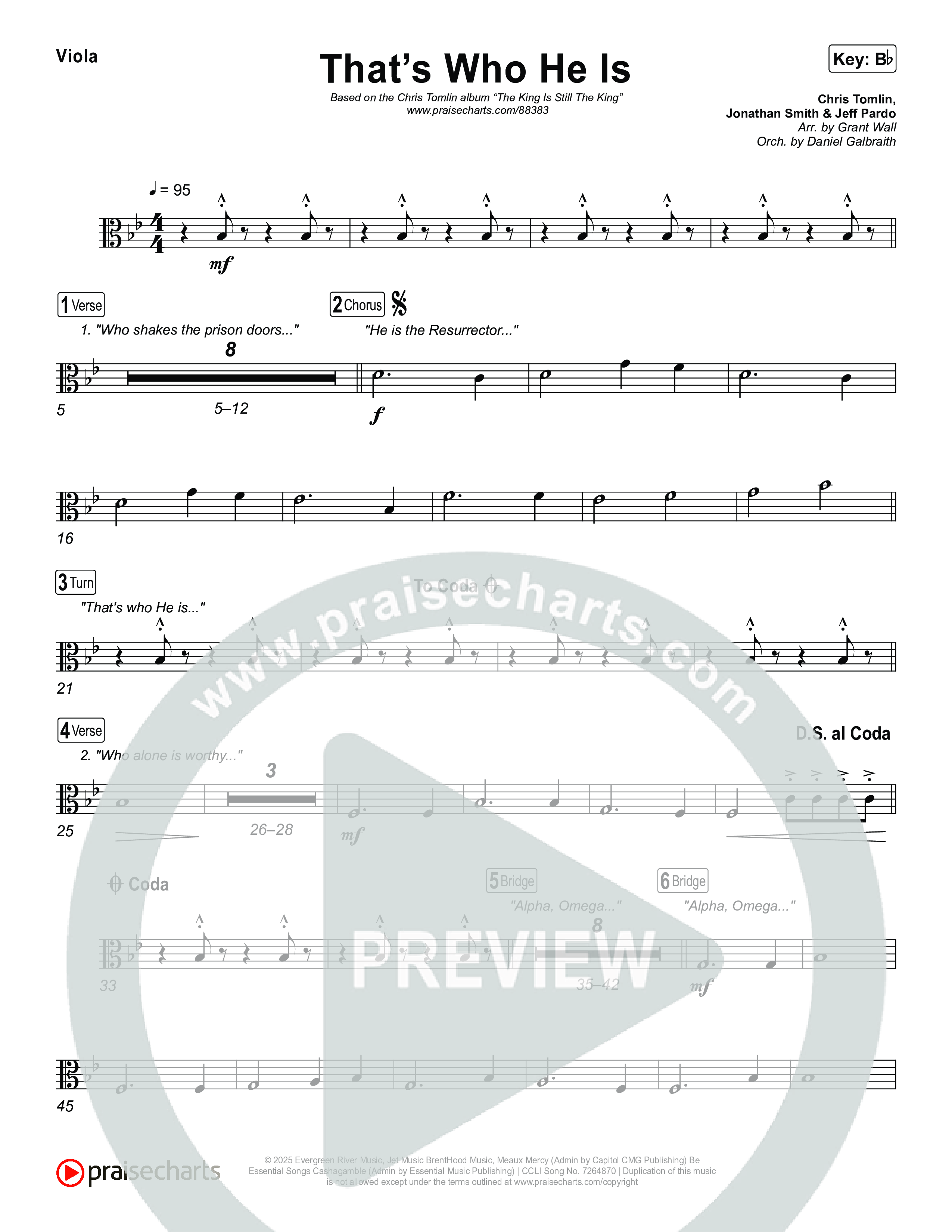 That's Who He Is String Pack (Chris Tomlin)