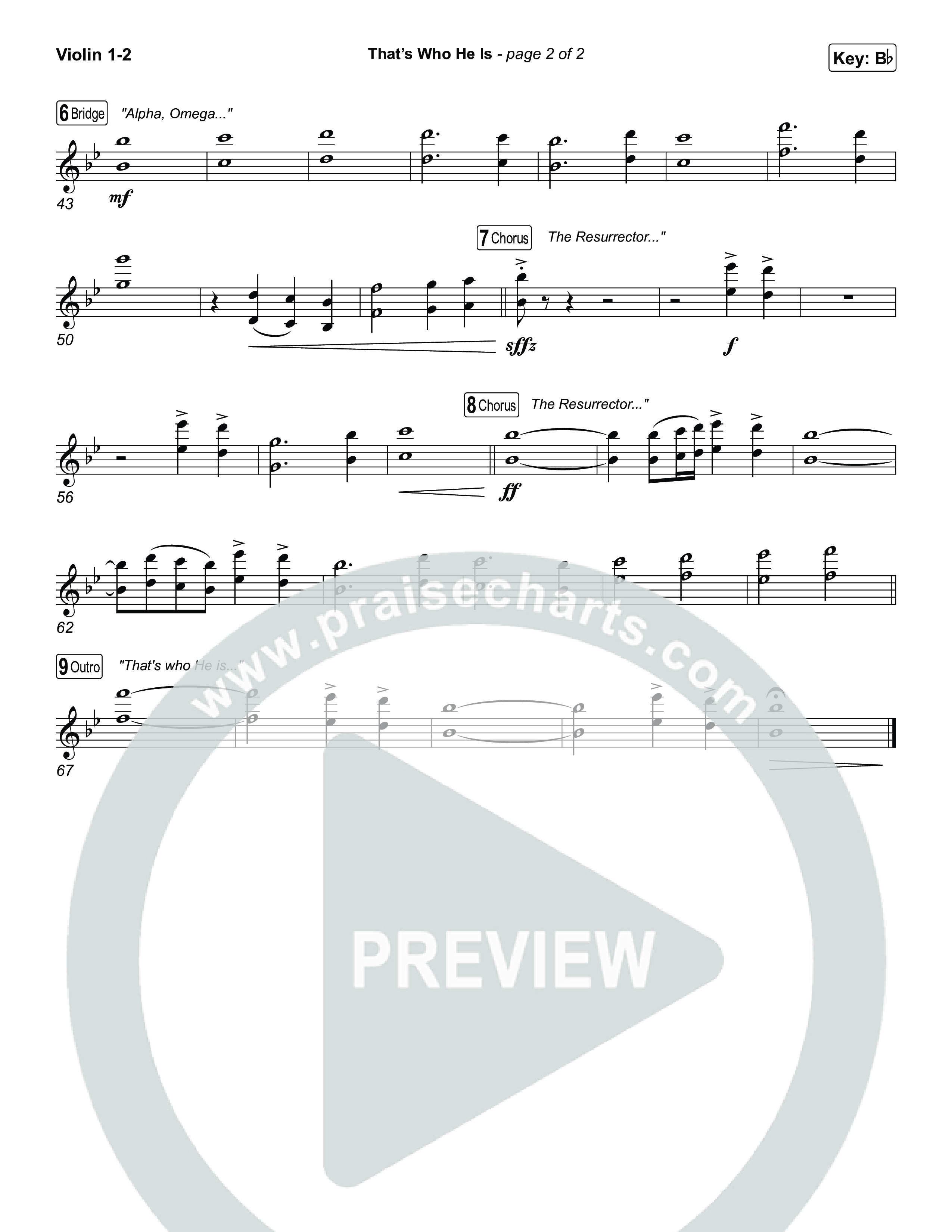 That's Who He Is String Pack (Chris Tomlin)