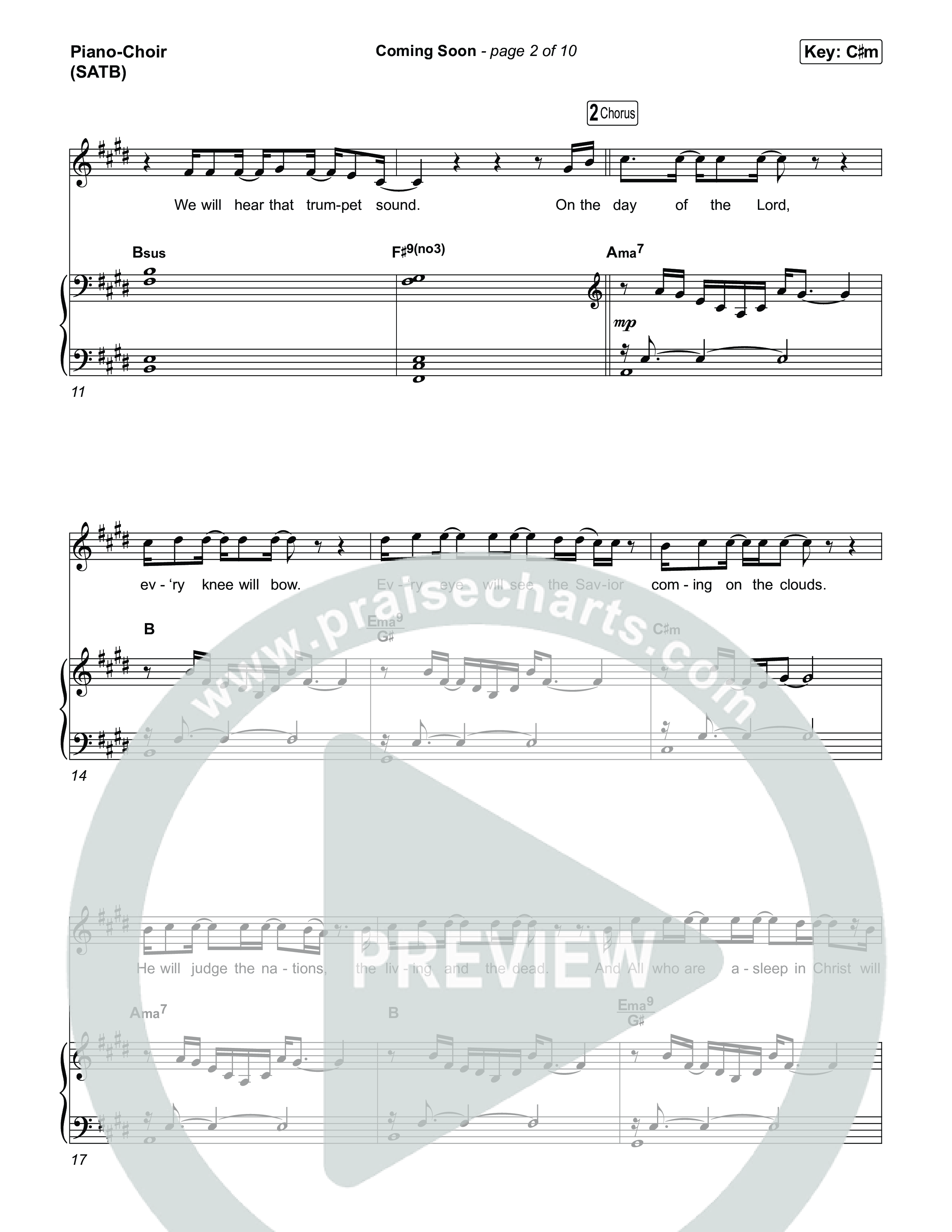 Coming Soon Piano/Vocal Pack (Chris Tomlin)