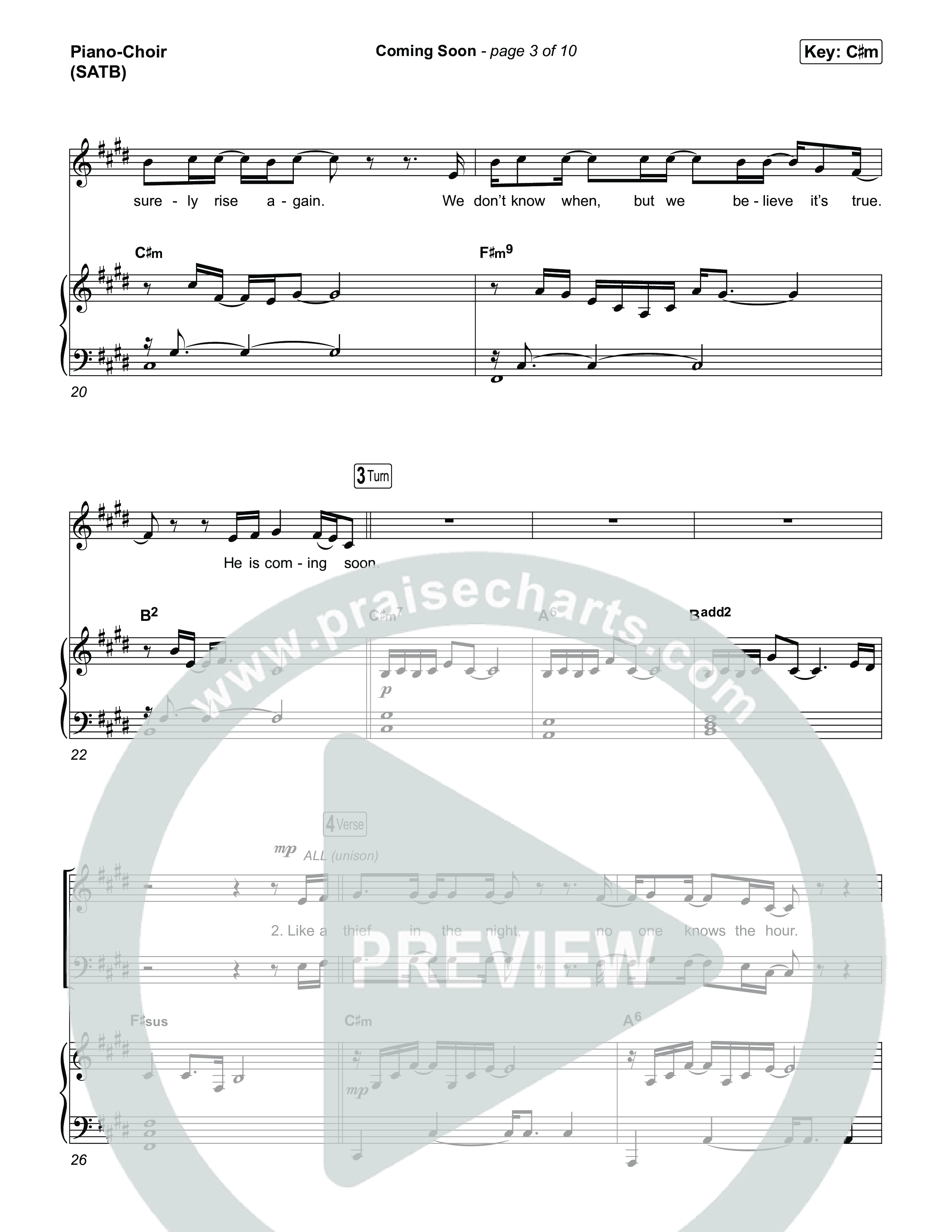 Coming Soon Piano/Vocal Pack (Chris Tomlin)