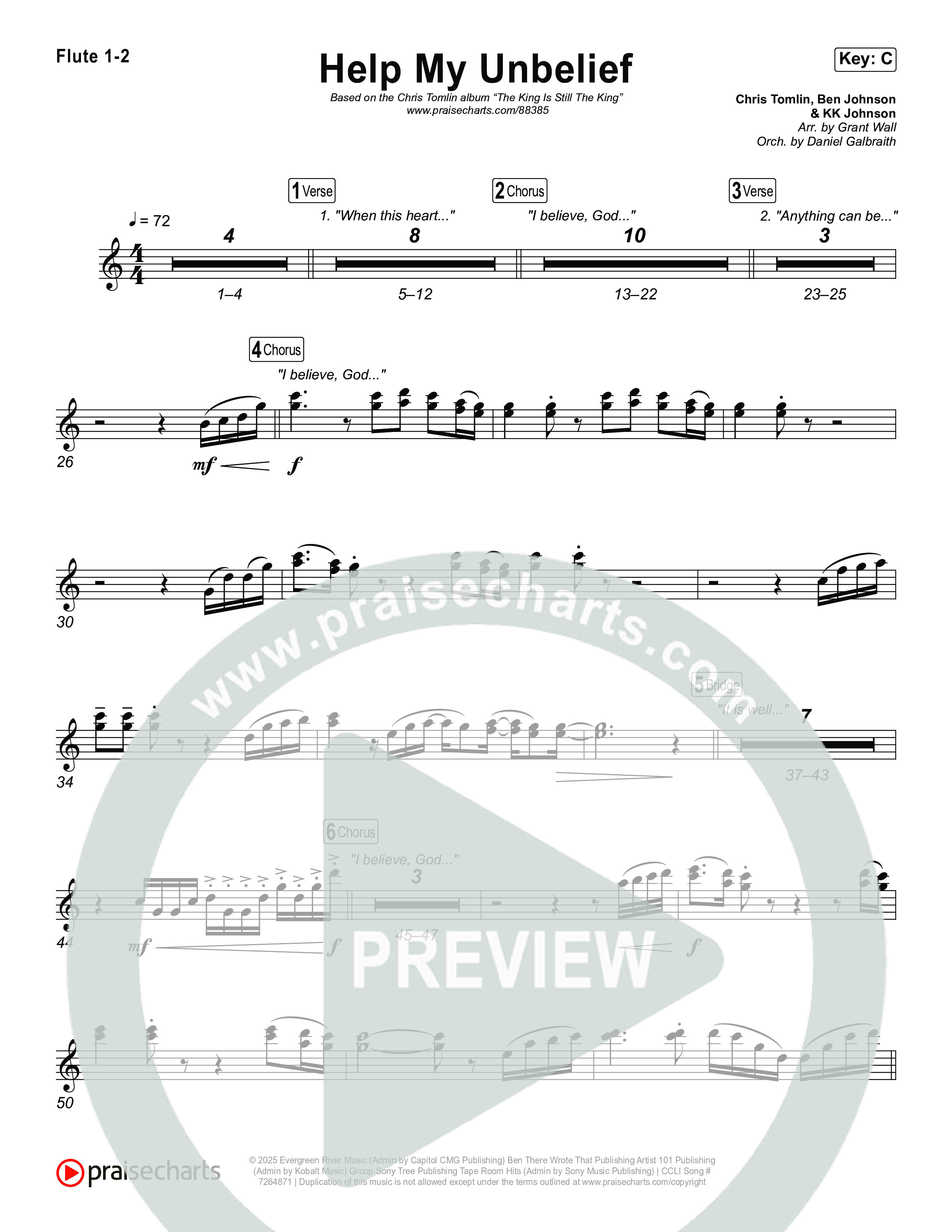 Help My Unbelief Wind Pack (Chris Tomlin)