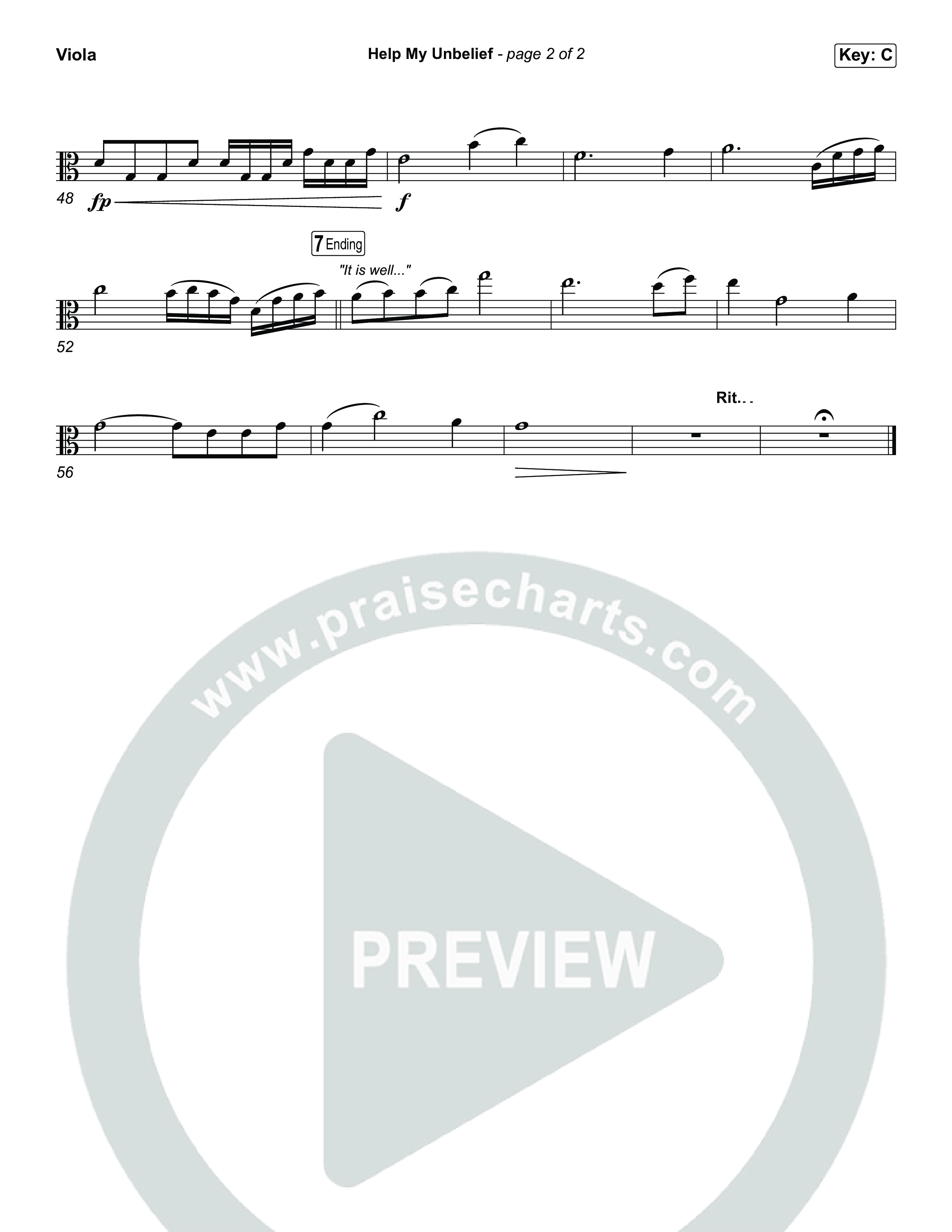 Help My Unbelief Viola (Chris Tomlin)