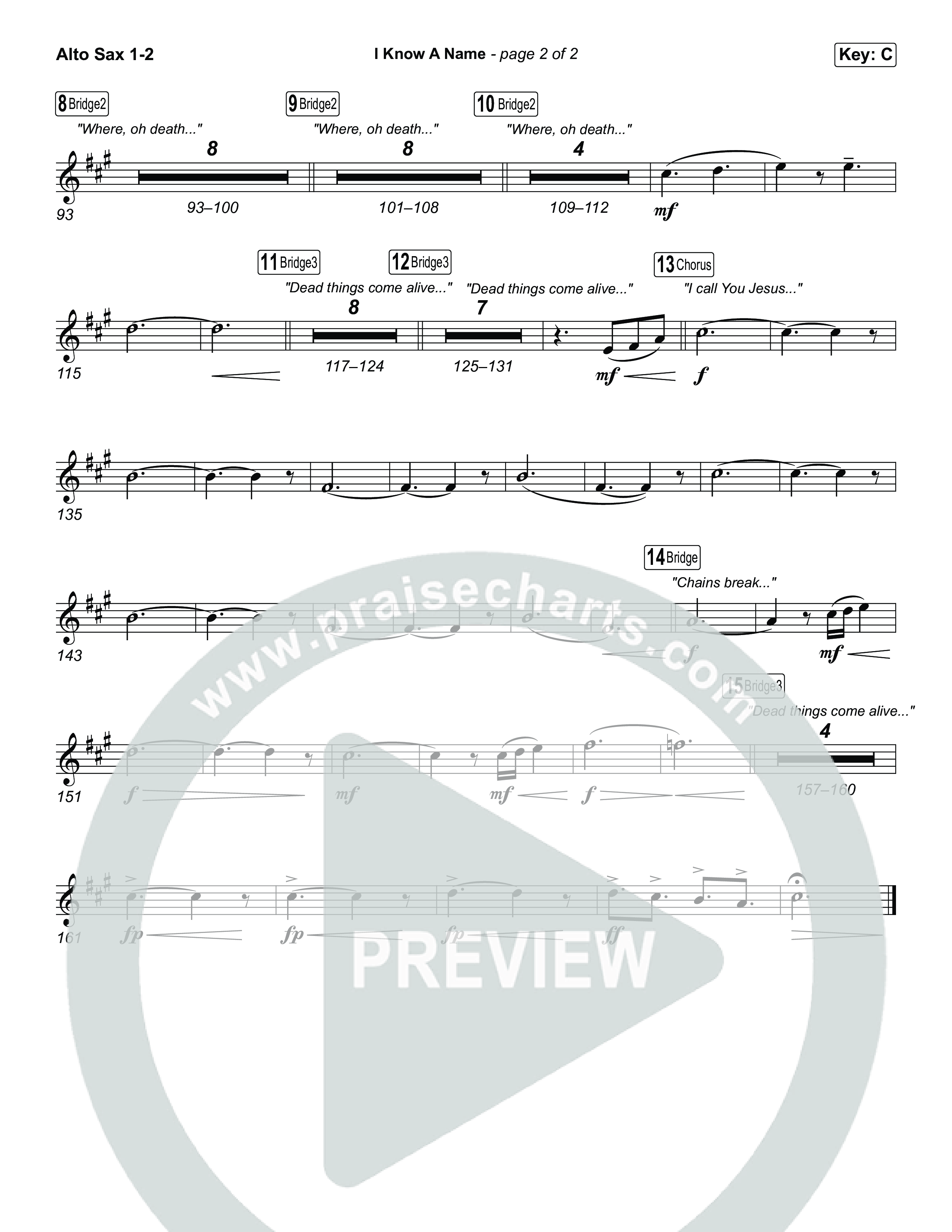 I Know A Name (Choral/SATB) Sax Pack (Travis Cottrell / Arr. Mason Brown)