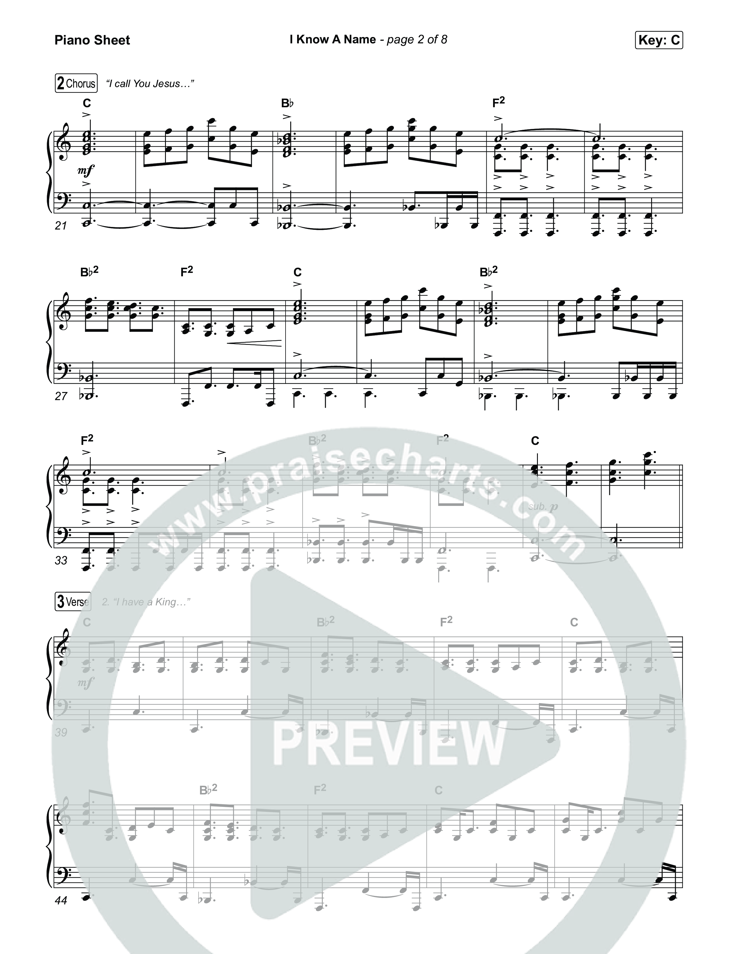 I Know A Name (Choral/SATB) Piano Sheet (Travis Cottrell / Arr. Mason Brown)