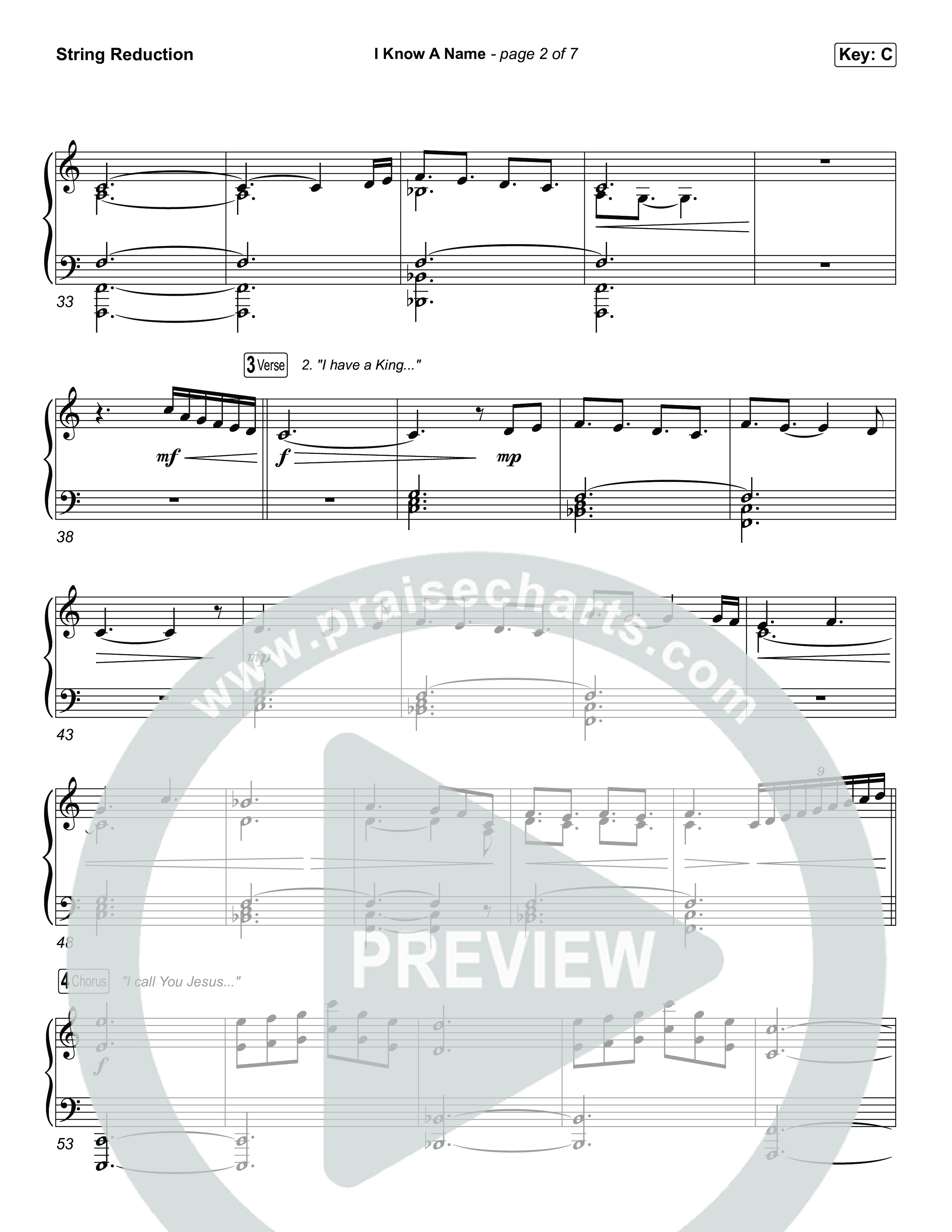 I Know A Name (Choral/SATB) String Reduction (Travis Cottrell / Arr. Mason Brown)