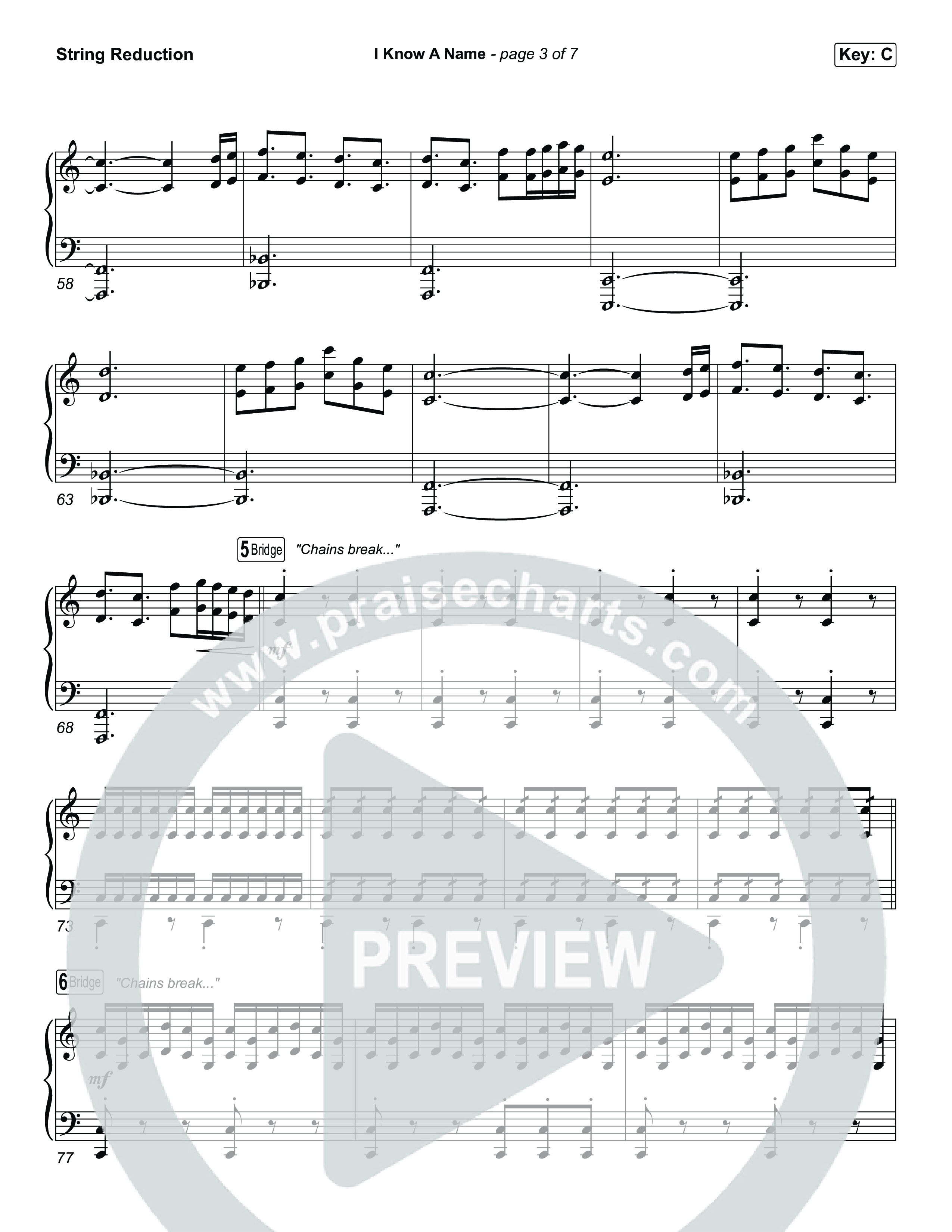 I Know A Name (Choral/SATB) String Reduction (Travis Cottrell / Arr. Mason Brown)