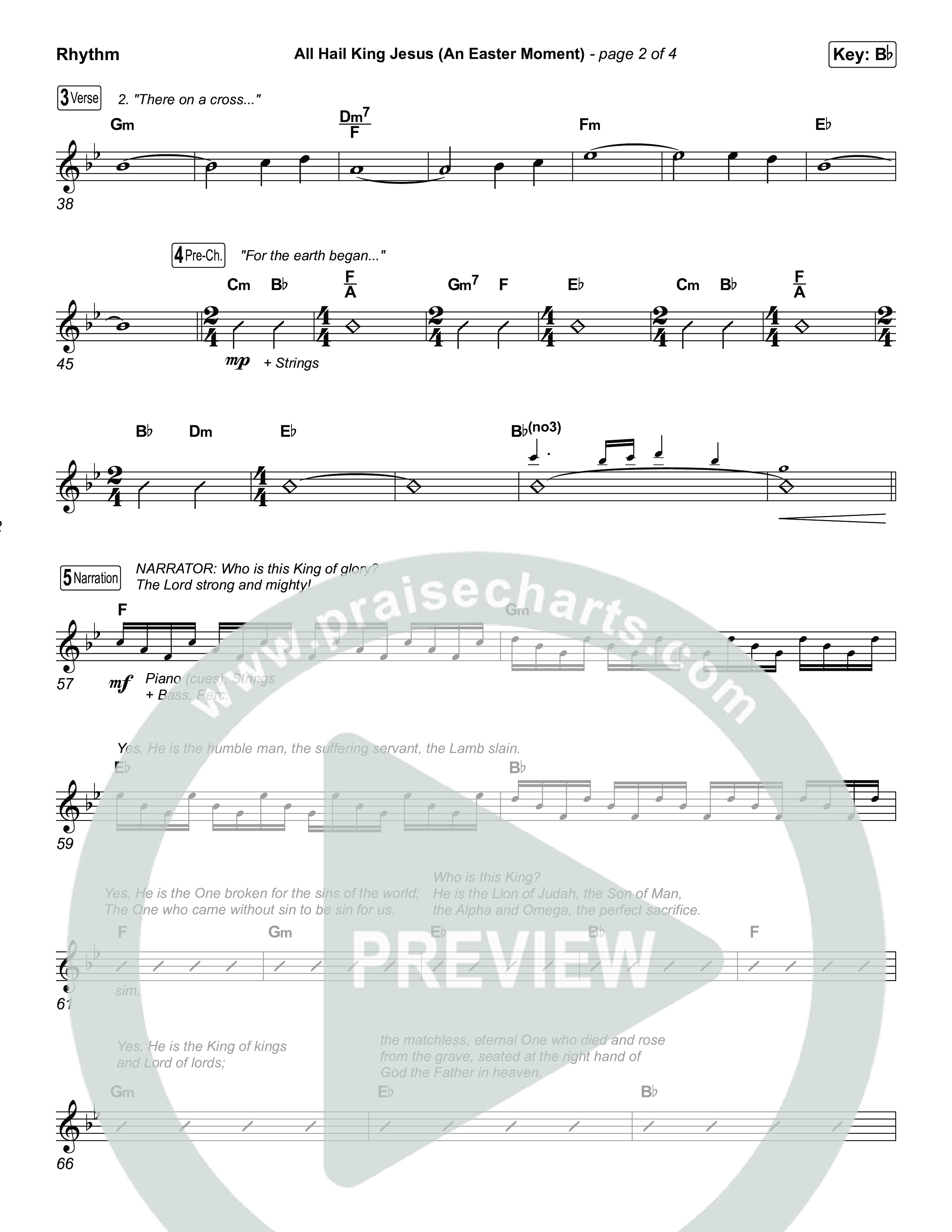 All Hail King Jesus (An Easter Moment) (Choral/SATB) Rhythm Pack (Travis Cottrell / Arr. Mason Brown)